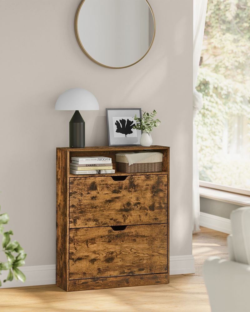 Moderne schoenenkast met verstelbare indeling en extra opbergruimte - De Vries Meubels