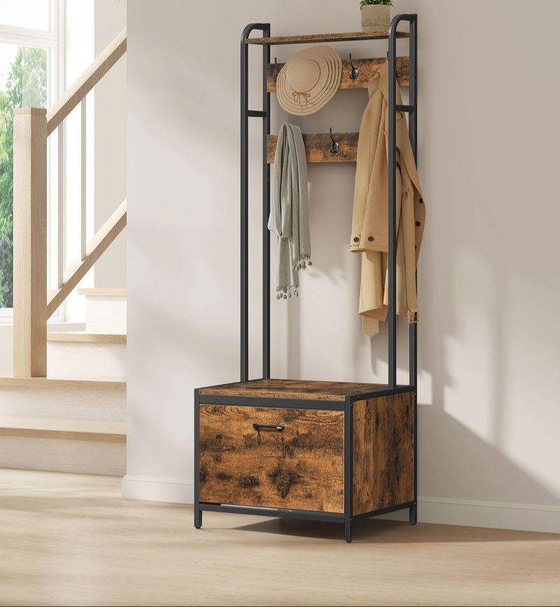 Multifunctionele halgarderobe met schoenenkast - Kapstok - De Vries Meubels