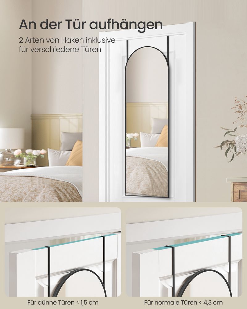 Ophangbare spiegel - Elegant - 120 x 40 cm - De Vries Meubels