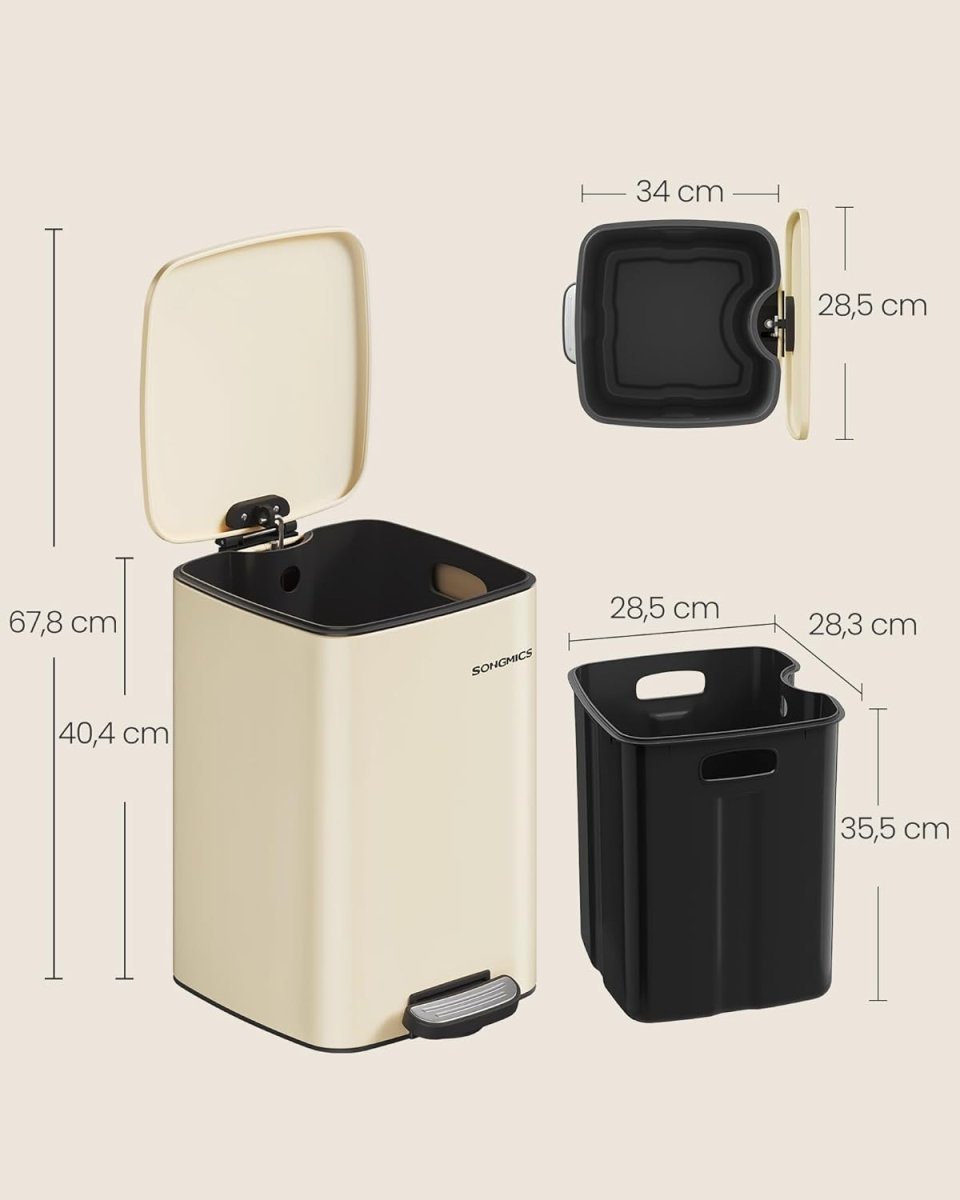 Pedaalemmer 20 of 30L - Stijlvol - Soft - close - De Vries Meubels