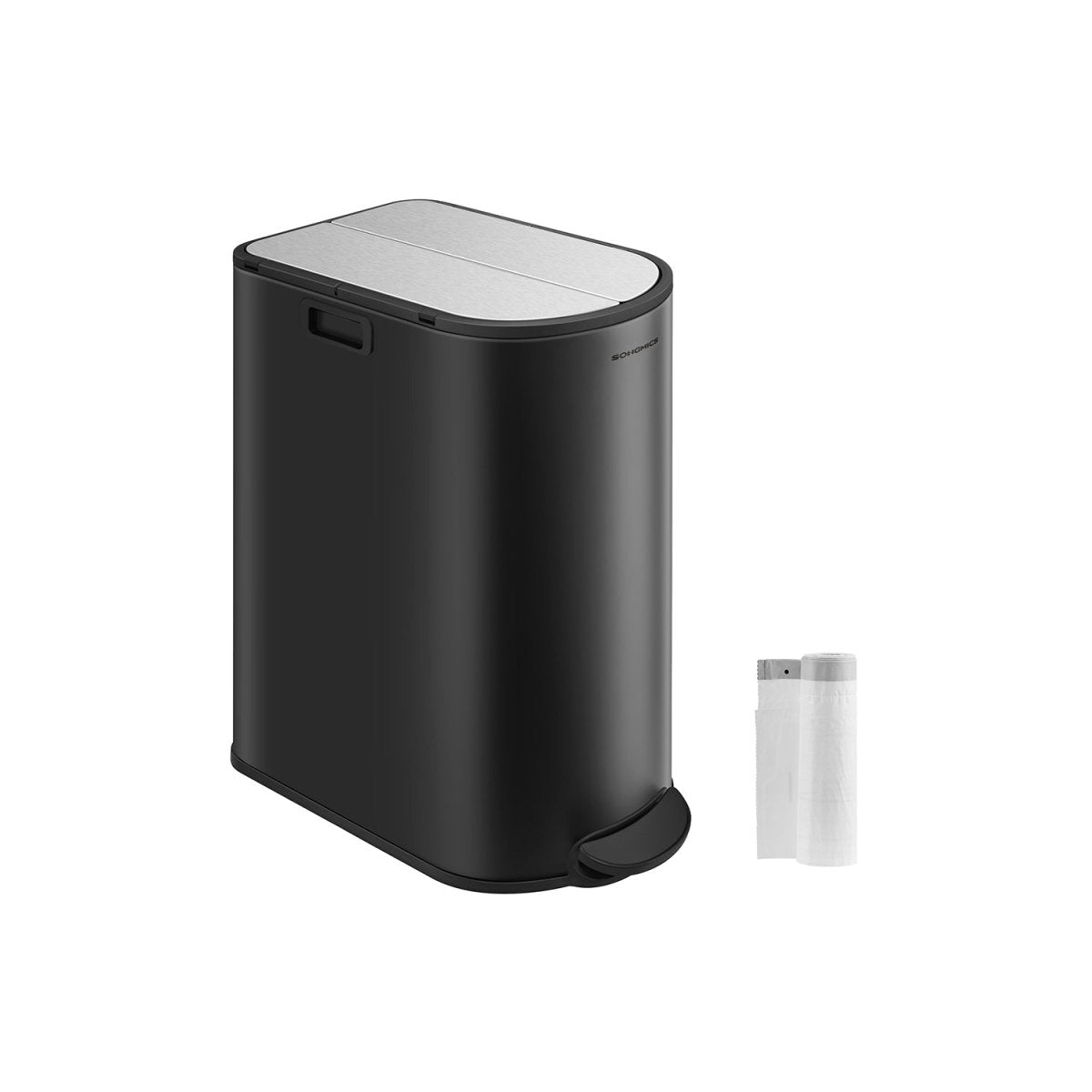 Pedaalemmer Met 2 Vakken 50L - Prullenbak - De Vries Meubels