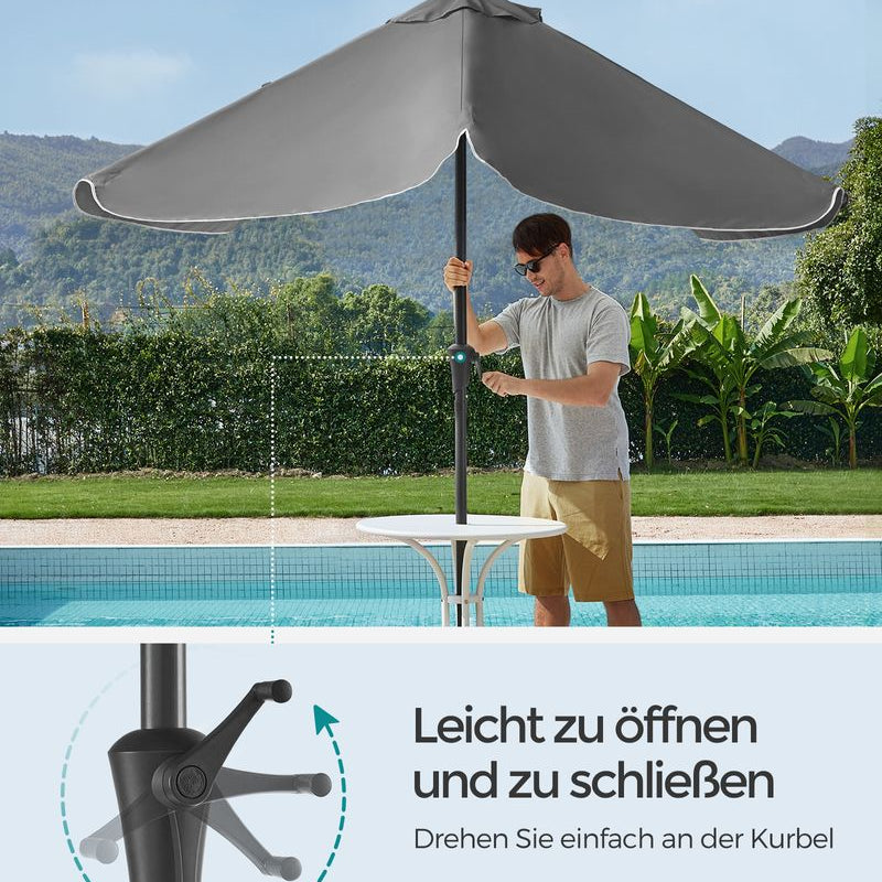 Rechthoekige Parasol - Balkon Parasol met Kantelfunctie - UV - bescherming - De Vries Meubels