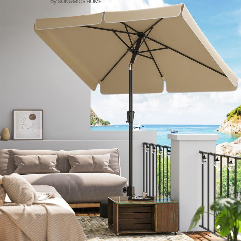 Rechthoekige Parasol - Balkon Parasol met Kantelfunctie - UV - bescherming - De Vries Meubels