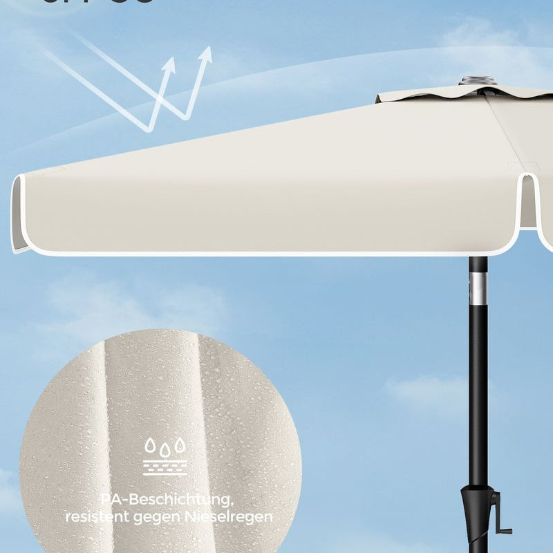 Rechthoekige Parasol - Balkon Parasol met Kantelfunctie - UV - bescherming - De Vries Meubels