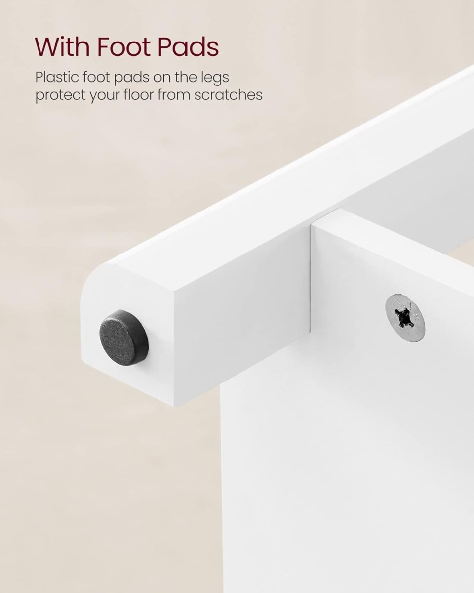 Salontafel met Lade - Bruin tafelblad - Wit onderstel - Koffietafel - 80 x 80 cm - De Vries Meubels