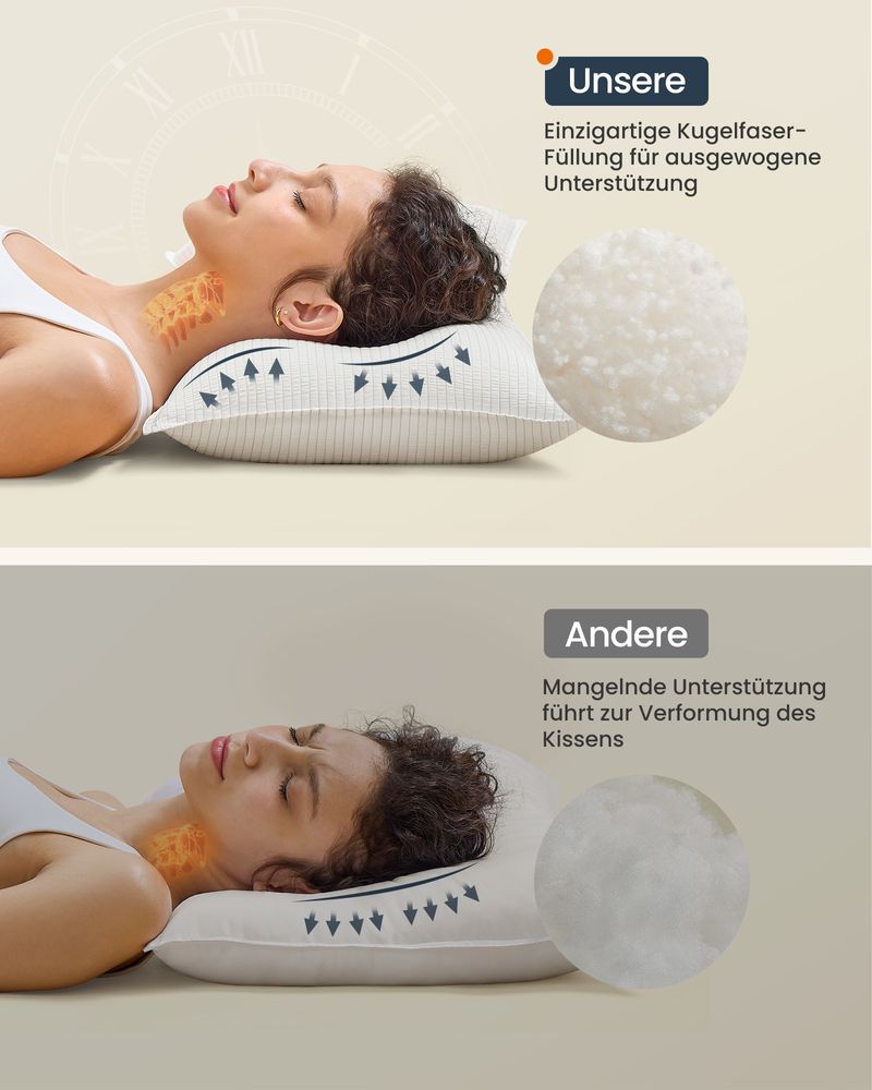 Set van 2 Ademende & Comfortabele Kussens – Luxe Slaapervaring - De Vries Meubels