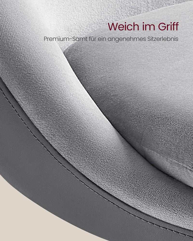 Set van 2 Luxe Barstoelen - Bouclé - Fluweel - Verstelbaar - De Vries Meubels