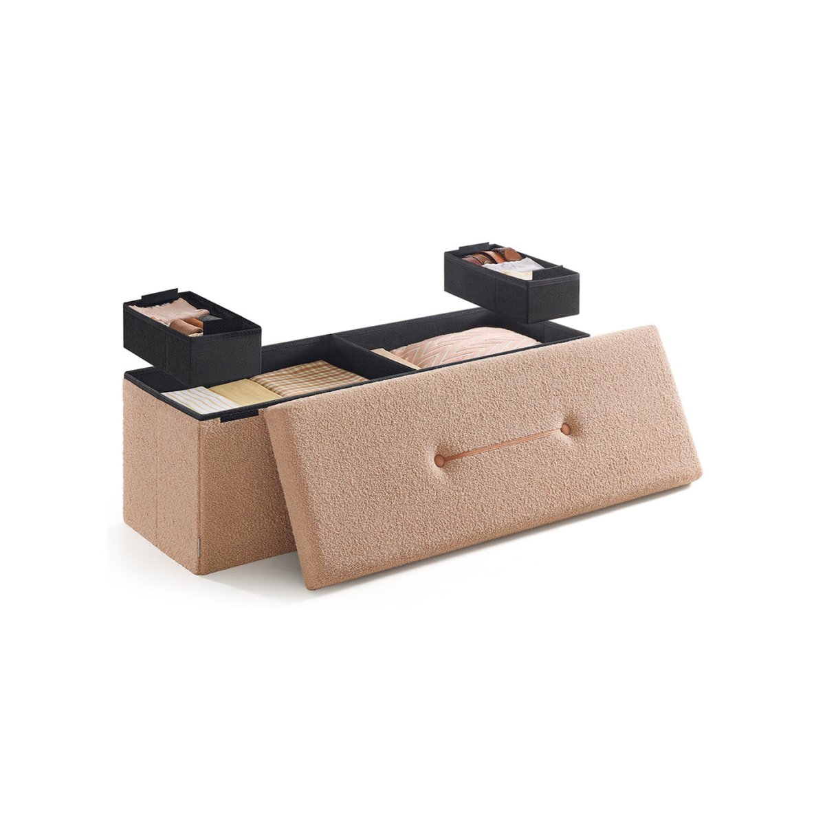 Stijlvolle Opvouwbare Opbergbank 131 Liter - Hocker met Opbergruimte - De Vries Meubels