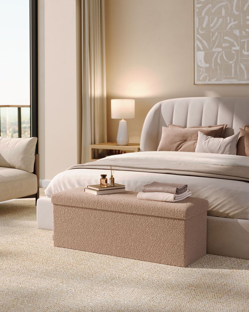 Stijlvolle Opvouwbare Opbergbank 131 Liter - Hocker met Opbergruimte - De Vries Meubels