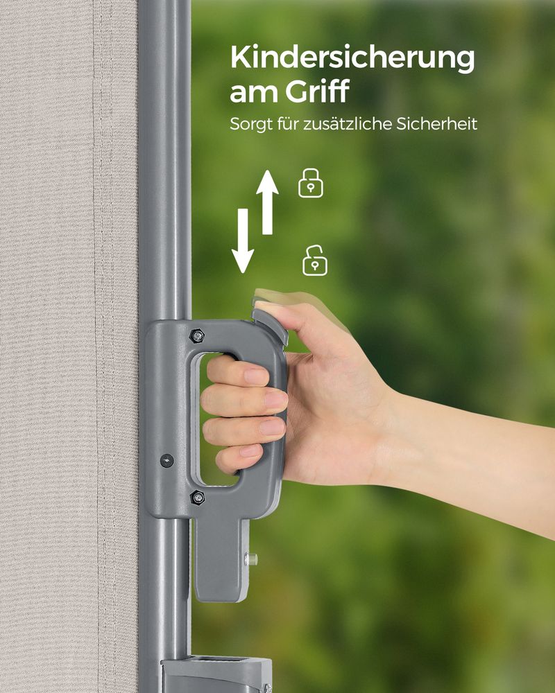 Uitschuifbaar Tuinscherm - Windscherm - Zonnescherm 160 cm hoog - De Vries Meubels