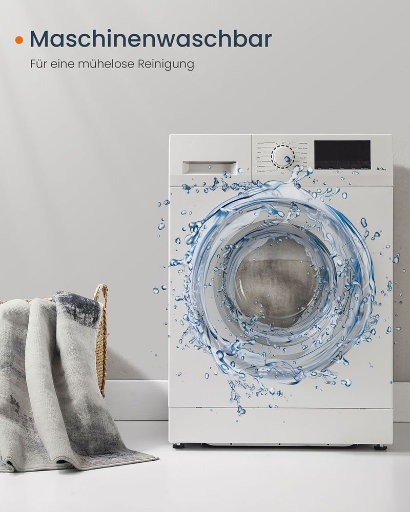 Vloerkleed 92 x 153 cm - Tapijt - Wasbaar - De Vries Meubels