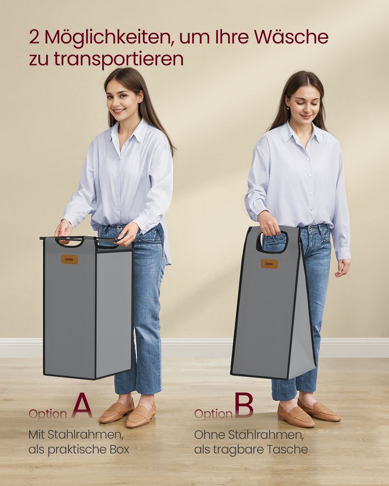 Wasmand Wagen - Waswagen - Wasmand op Wieltjes - De Vries Meubels