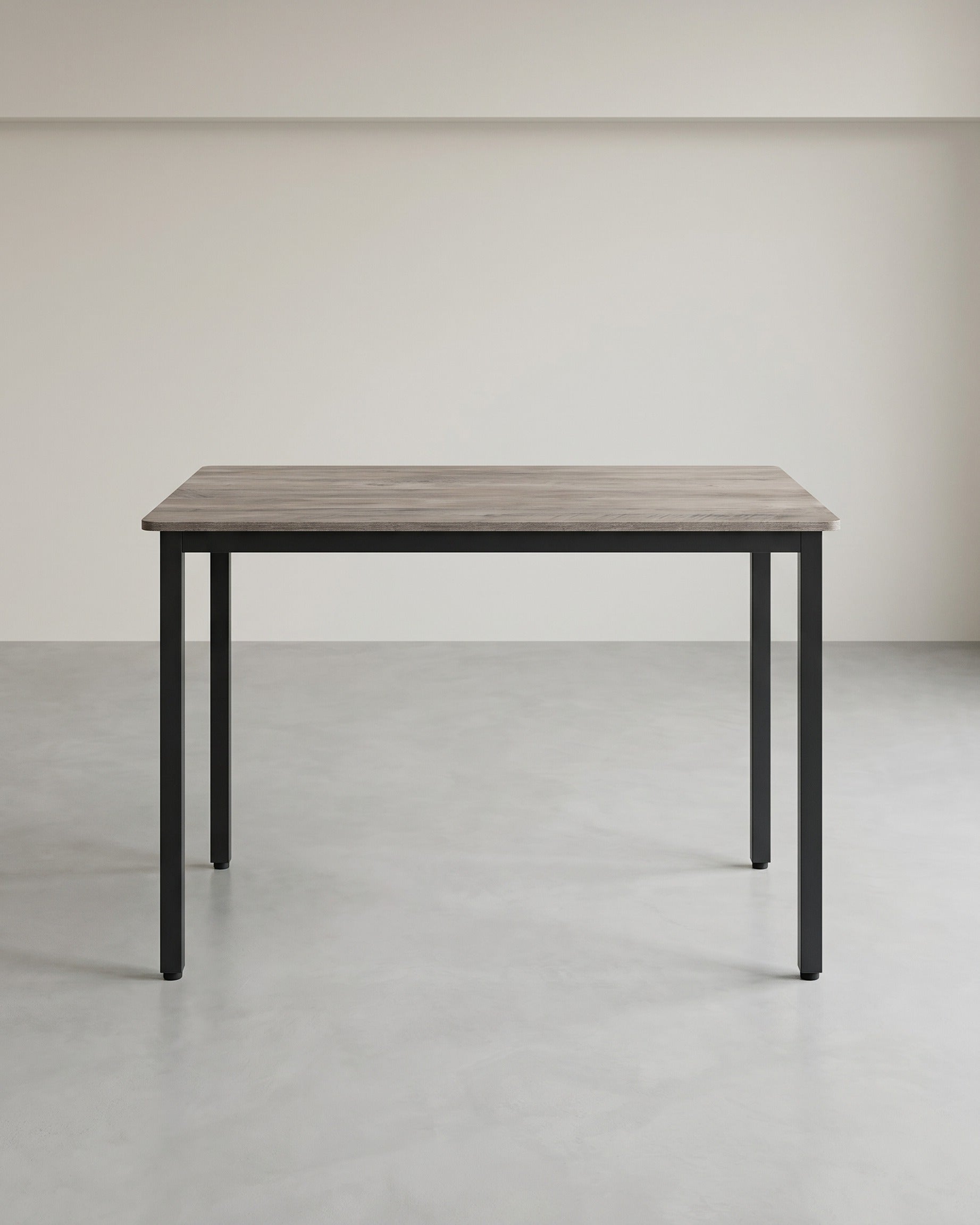 Esstisch Industriell 110 cm – Für 4 Personen – Holzoptik Mit Schwarzem Stahlrahmen – Bis 120 kg