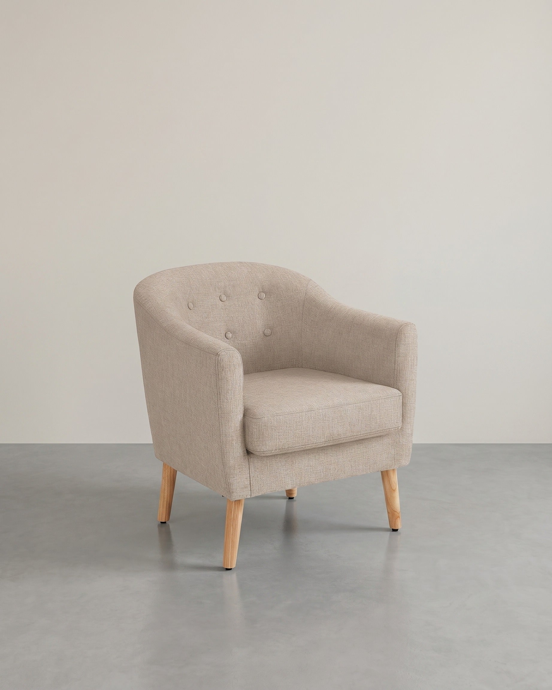 Bequemer Lounge-Sessel – stilvoll, zeitlos und sofort einsatzbereit – Beige