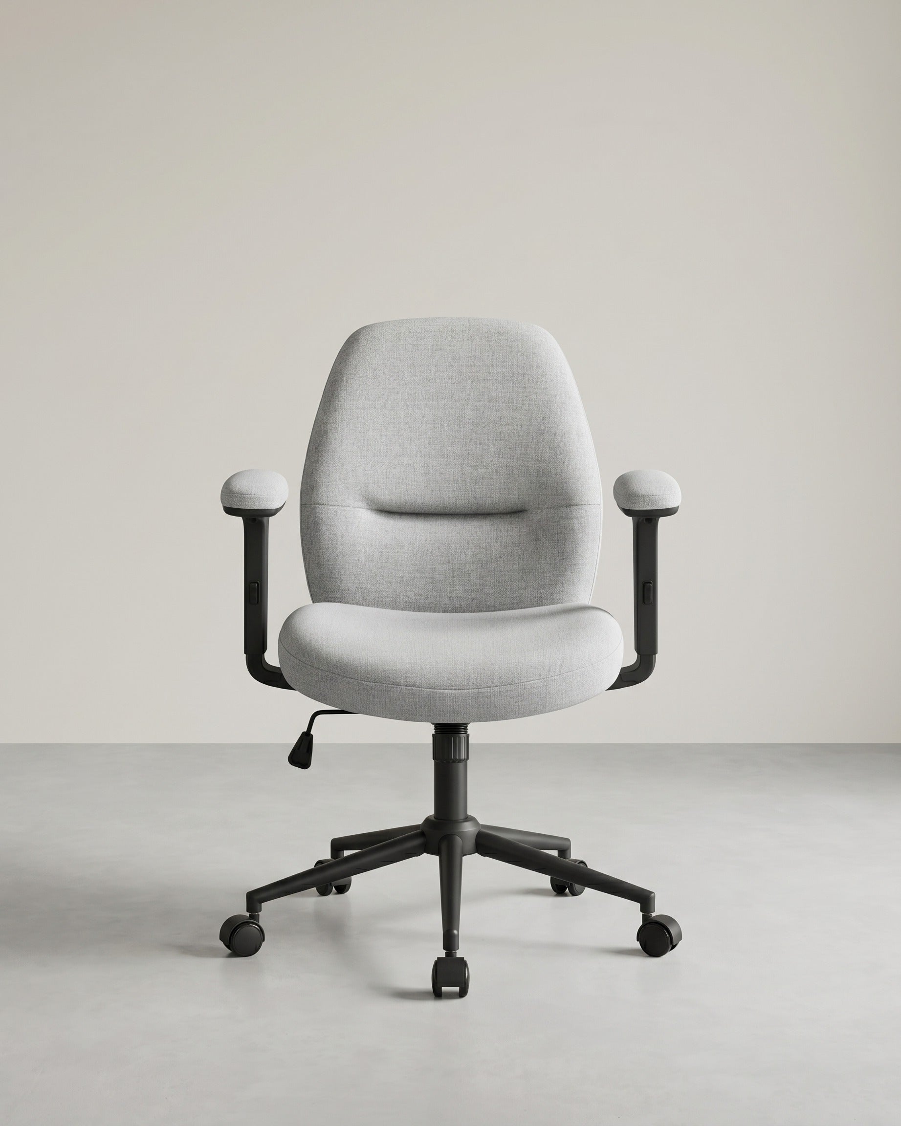 Moderner Bürostuhl – Ergonomisches Design – Höhenverstellbar – Atmungsaktive Polsterung – Bis 120 kg belastbar – Grau