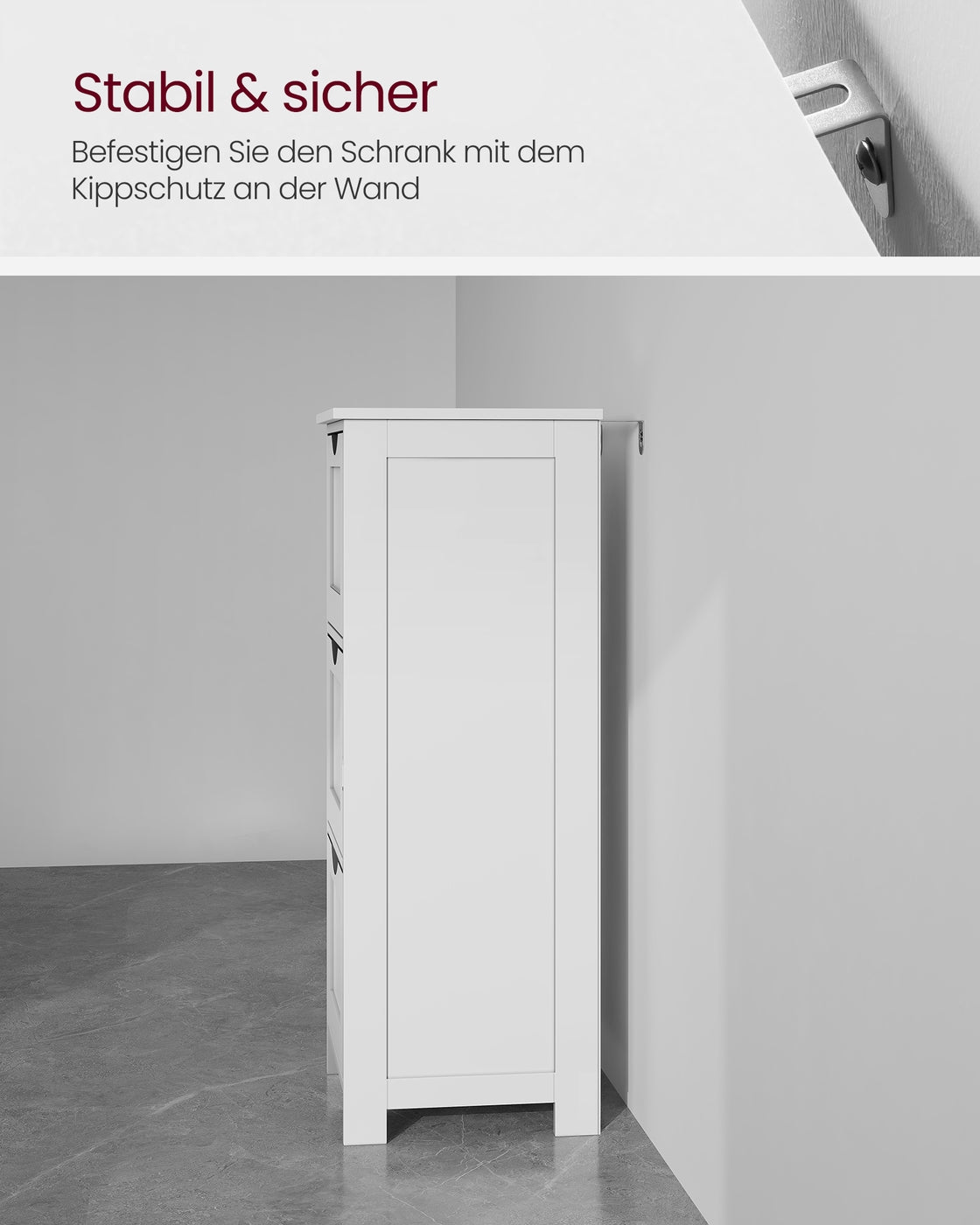Badezimmerschrank mit 3 oder 4 Schubladen – Kompakt und funktional