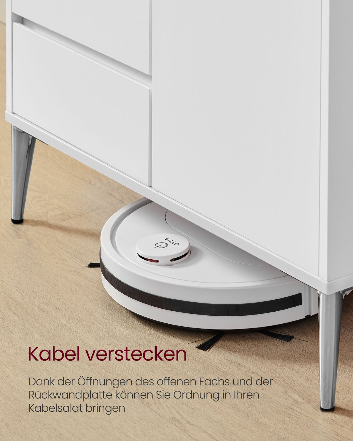 Aufbewahrungsschrank – KAILYN Kollektion – Wolkenweiß – Modern & minimalistisch