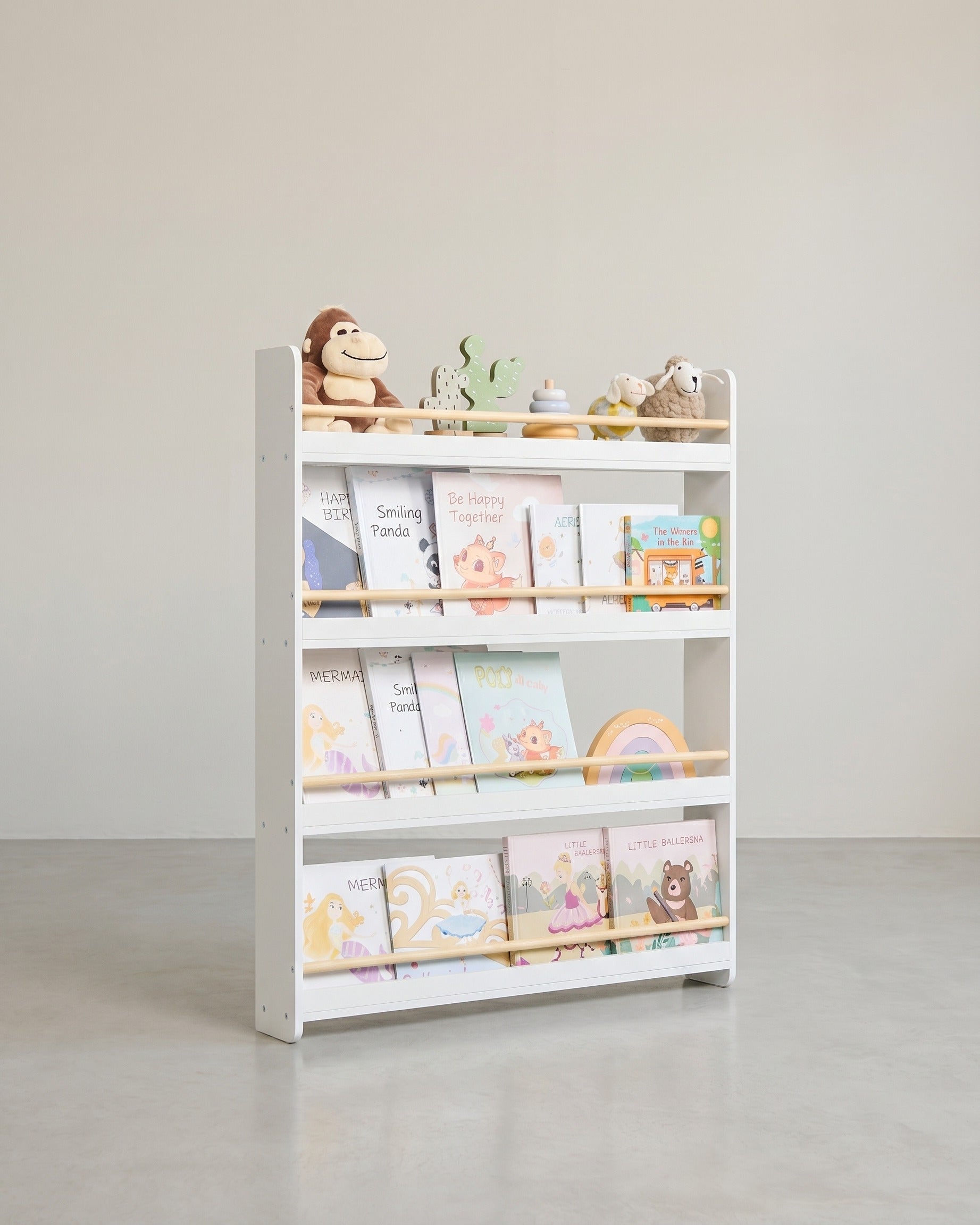 Kinder Bücherregal - 4 Ebenen - Für Kinderzimmer Und Spielzimmer