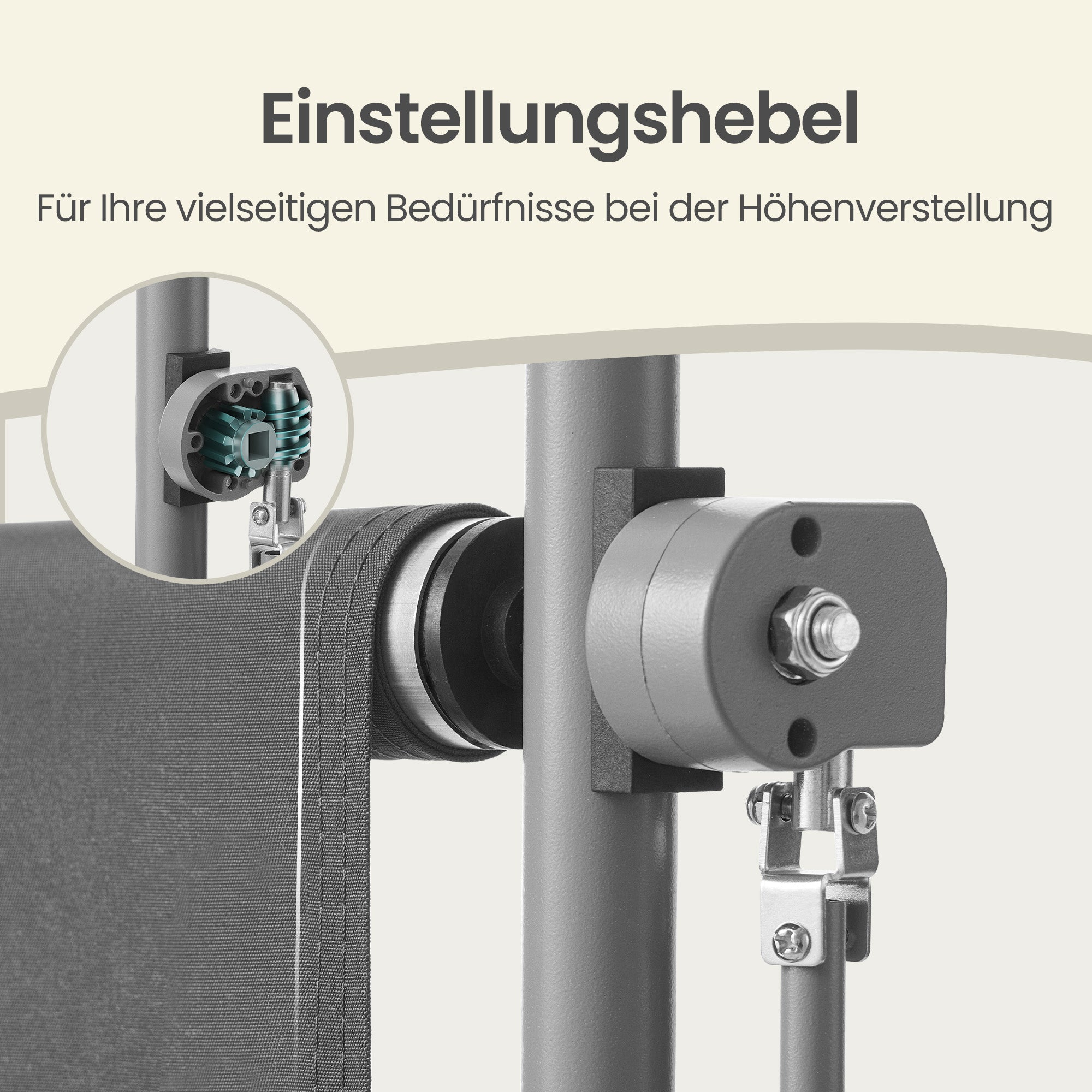 Verstellbare Senkrechtmarkise - Sicht- & Sonnenschutz