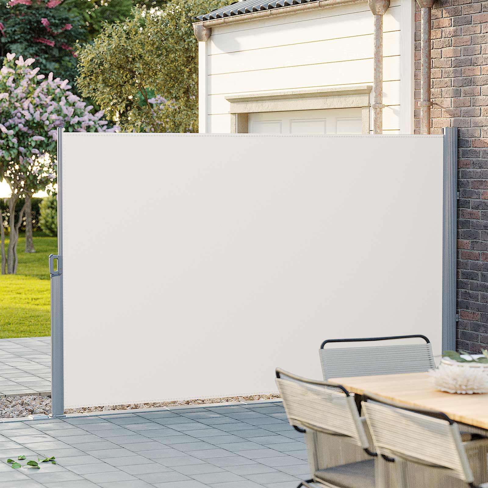 Ausziehbare Seitenmarkise - Gartenmarkise - Balkonmarkise - 200 x (300-350-400) cm