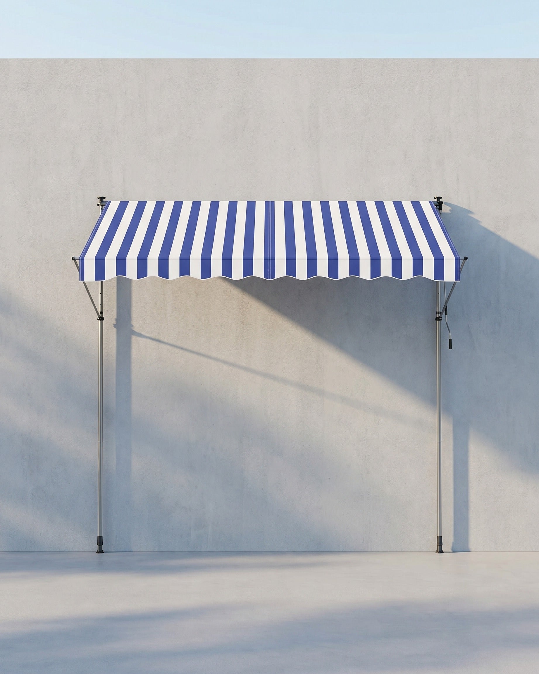 Klemmarkise 300x120 - Mit Handkurbel - Für Flexiblen Sonnenschutz Auf Balkon Oder Terrasse
