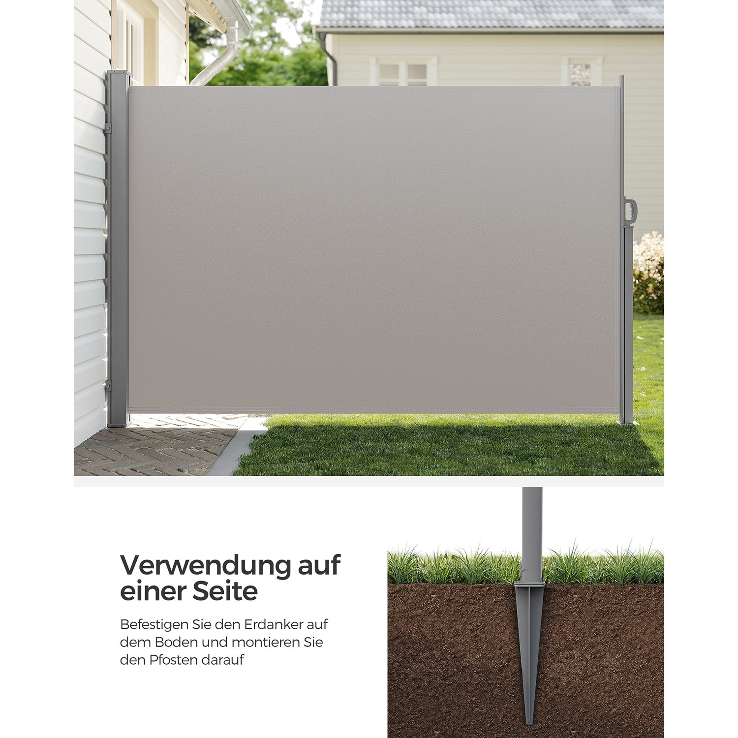 Bodenanker für Gartensichtschutzwände – Sichere Montage auf unbefestigten Flächen