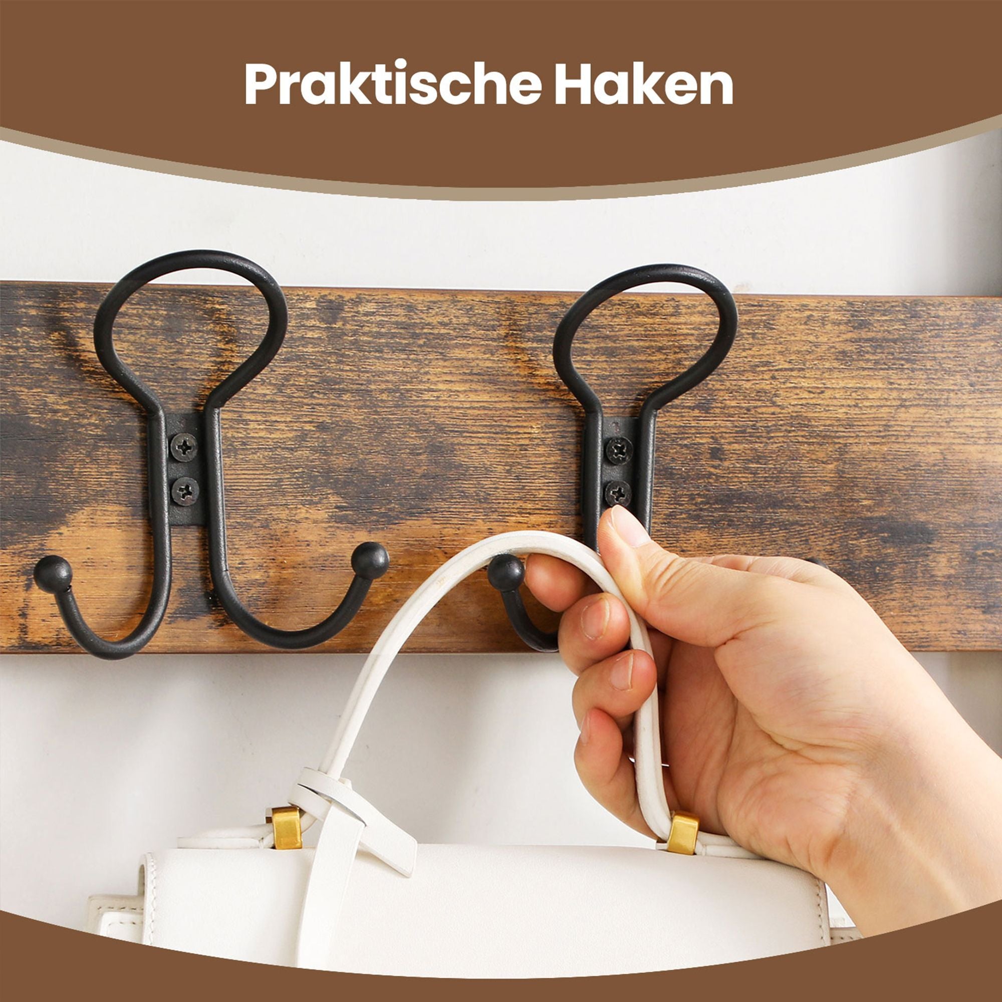 Garderobe mit Sitzbank und Schuhregal – Industriestil – funktional und elegant für den Flur