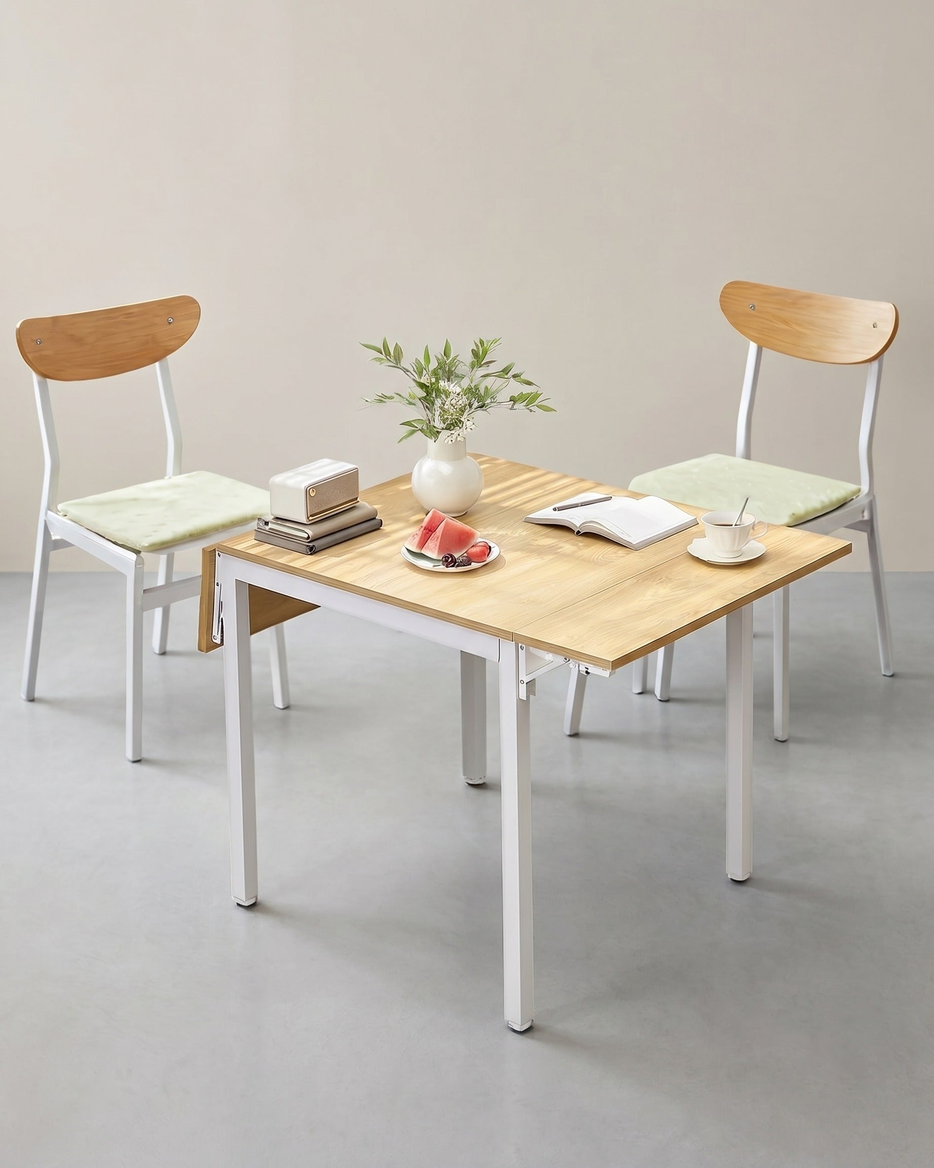 Ausziehbarer Esstisch – Klappbares Design – 78 x 120 cm – Industriestil