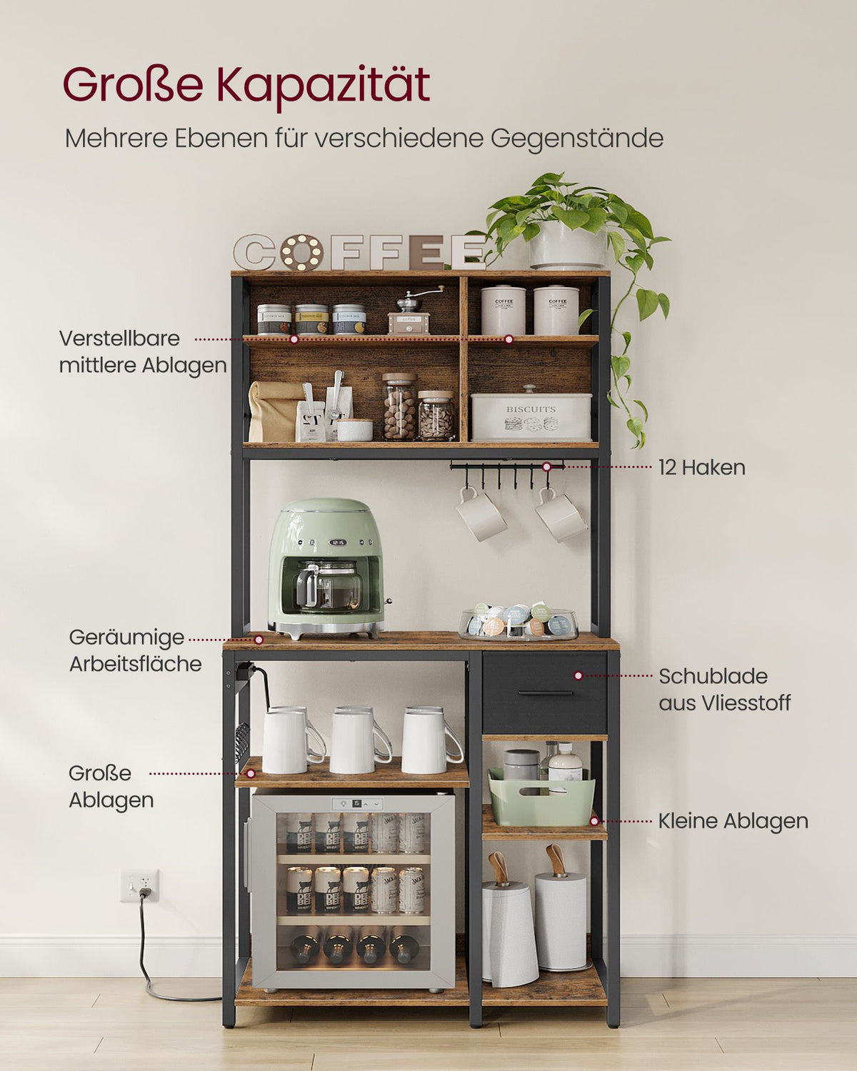 Küchenschrank mit Einbausteckdosen – Multifunktional und sicher