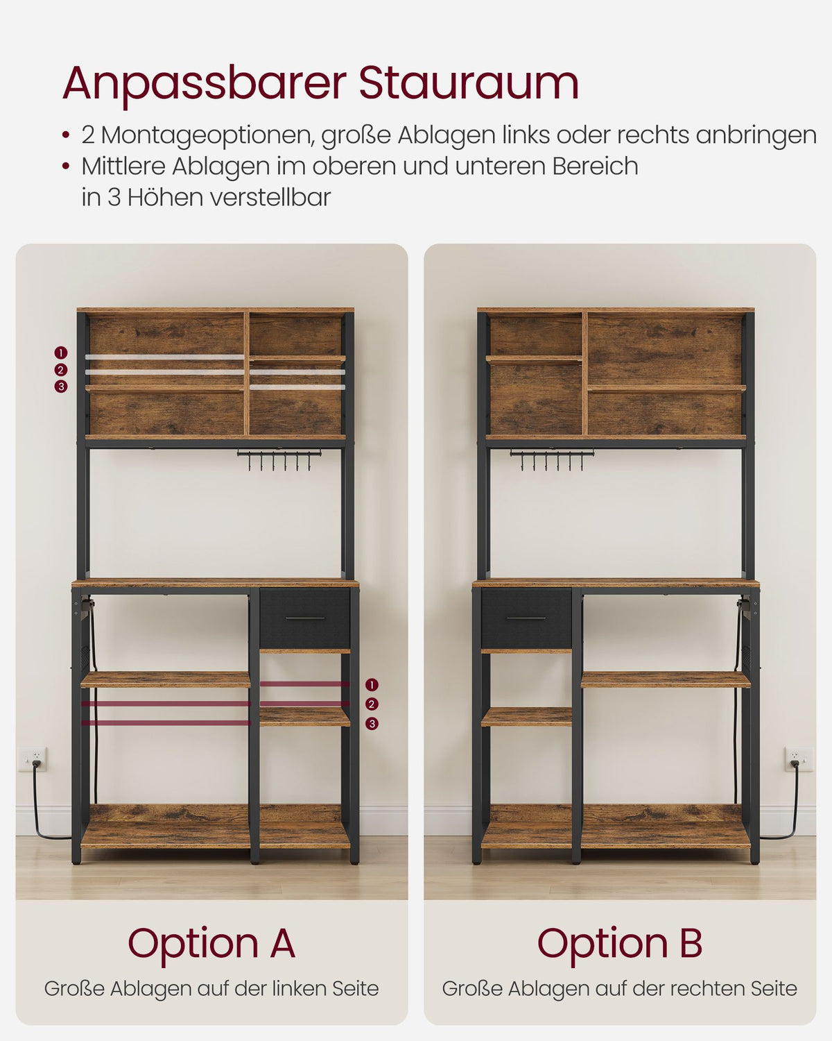 Küchenschrank mit Einbausteckdosen – Multifunktional und sicher