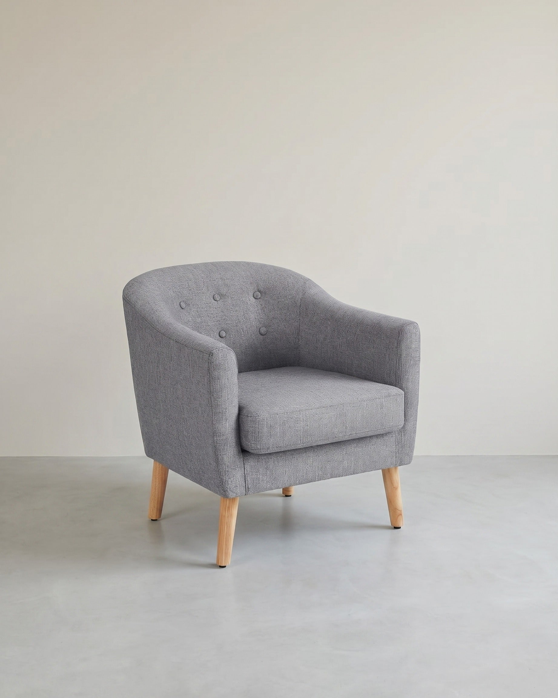 Bequemer Lounge-Sessel – stilvoll, zeitlos und sofort einsatzbereit – Grau