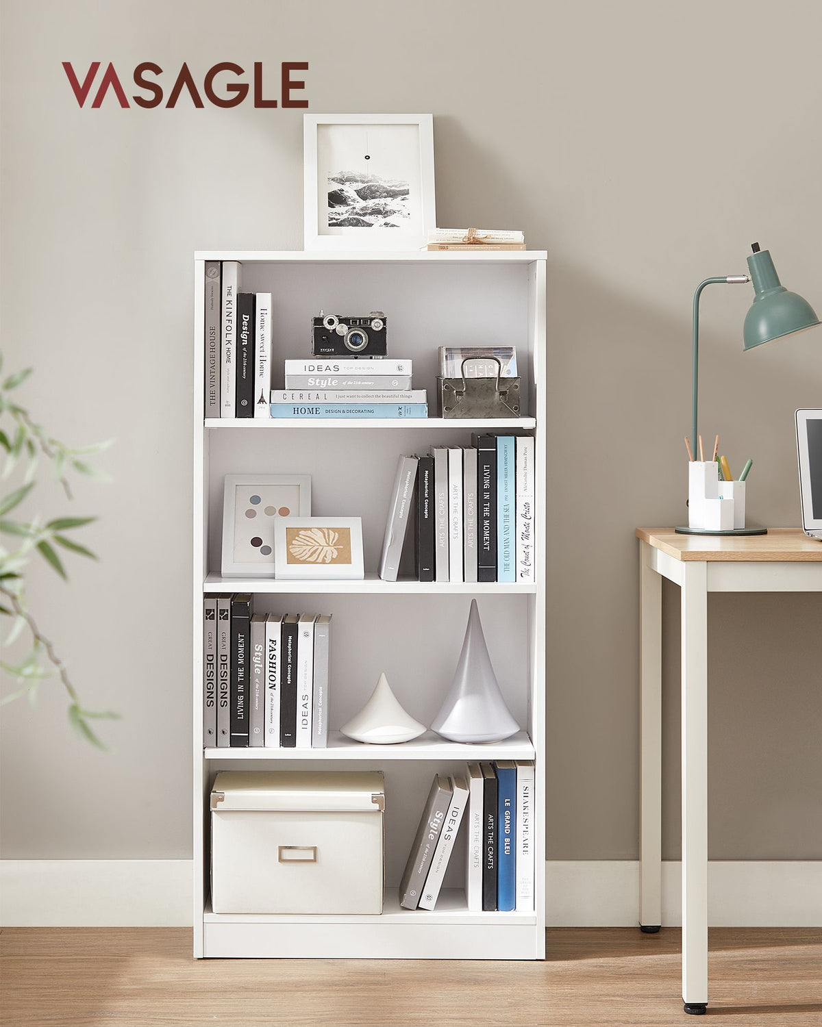 Modernes offenes Bücherregal – Geräumiges, freistehendes Aufbewahrungsregal mit verstellbaren Regalböden und minimalistischem Design