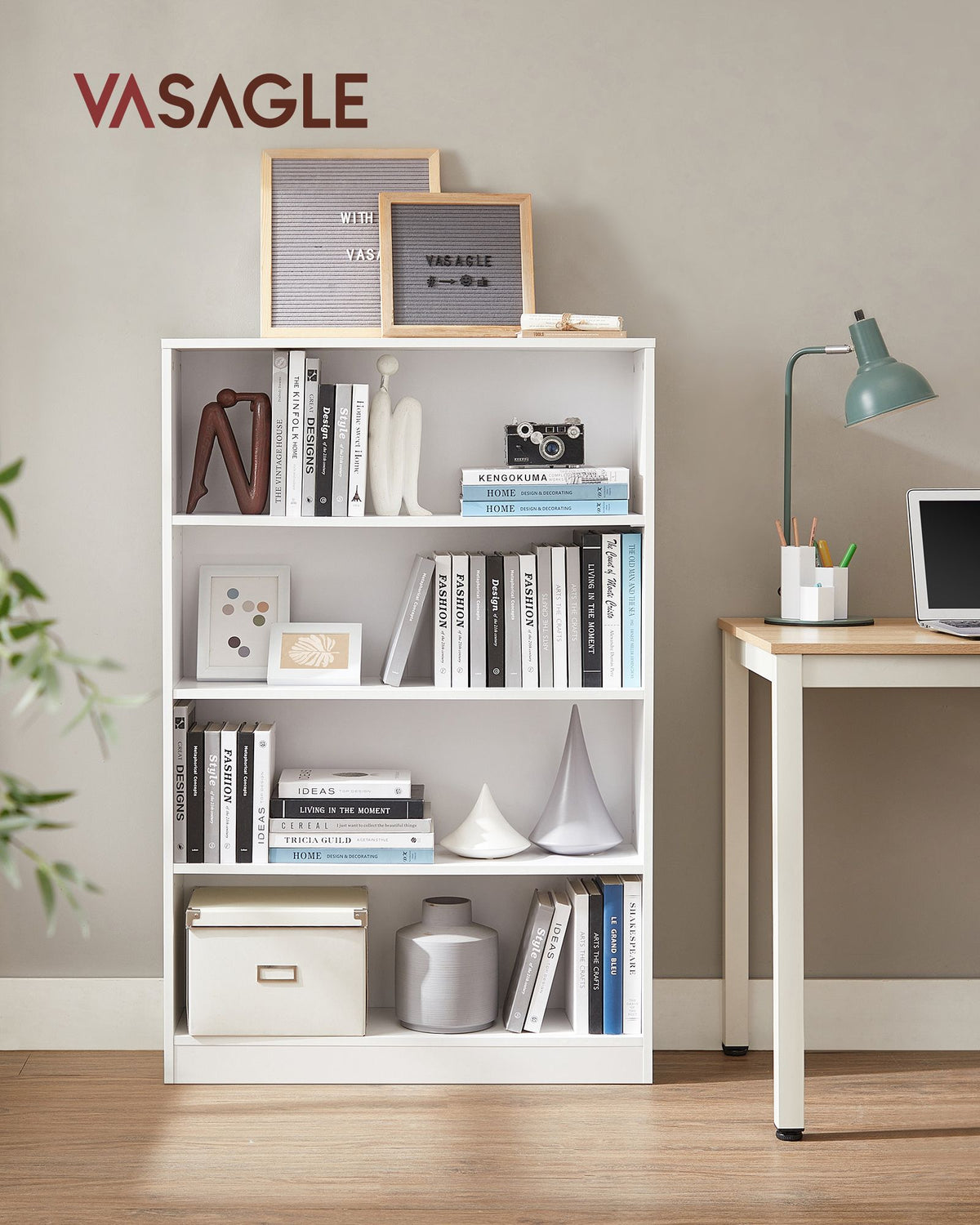 Modernes offenes Bücherregal – Geräumiges, freistehendes Aufbewahrungsregal mit verstellbaren Regalböden und minimalistischem Design