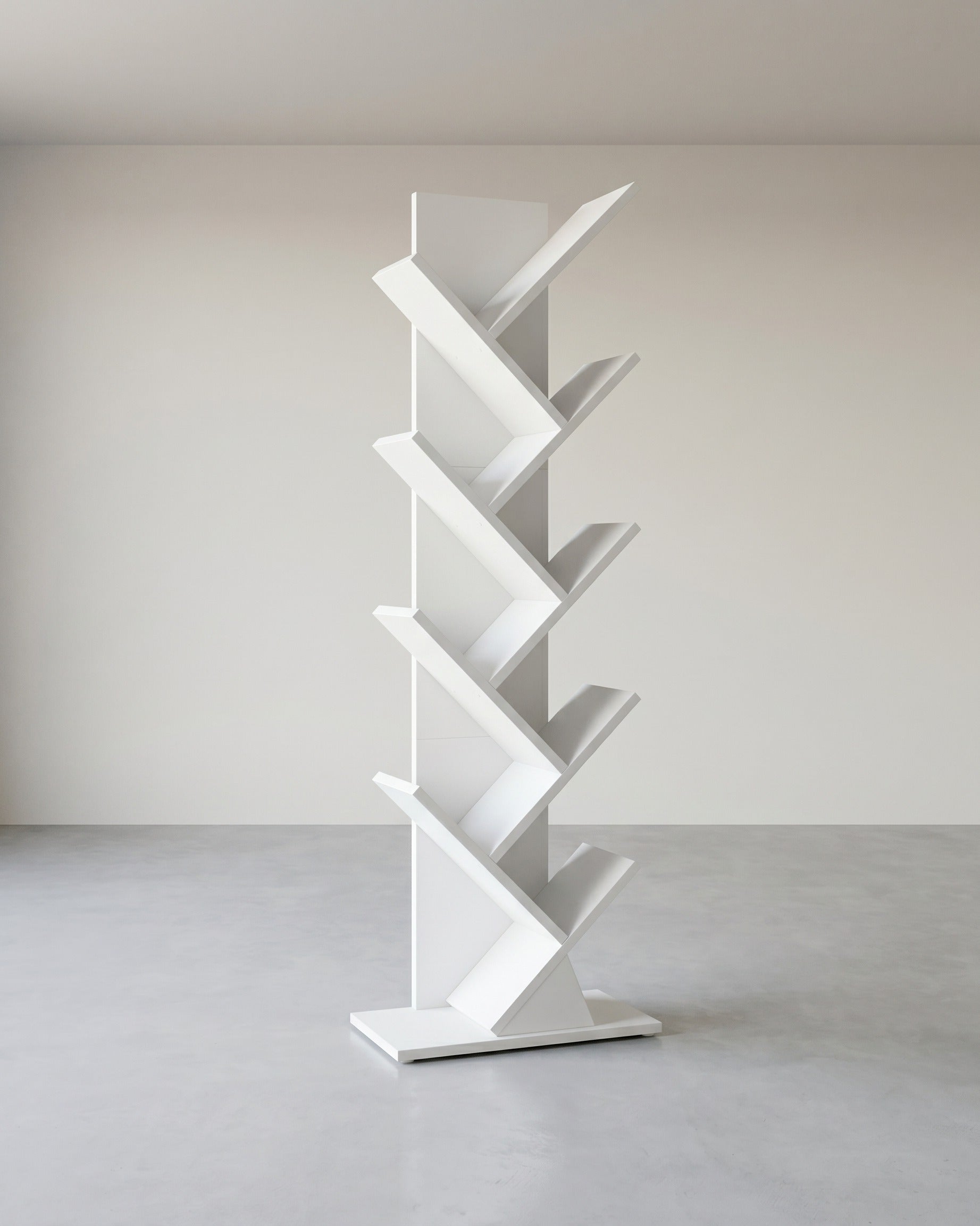 Bücherregal In Baumform - Schmale Standfläche - Für Schlafzimmer Flur Oder Wohnzimmer
