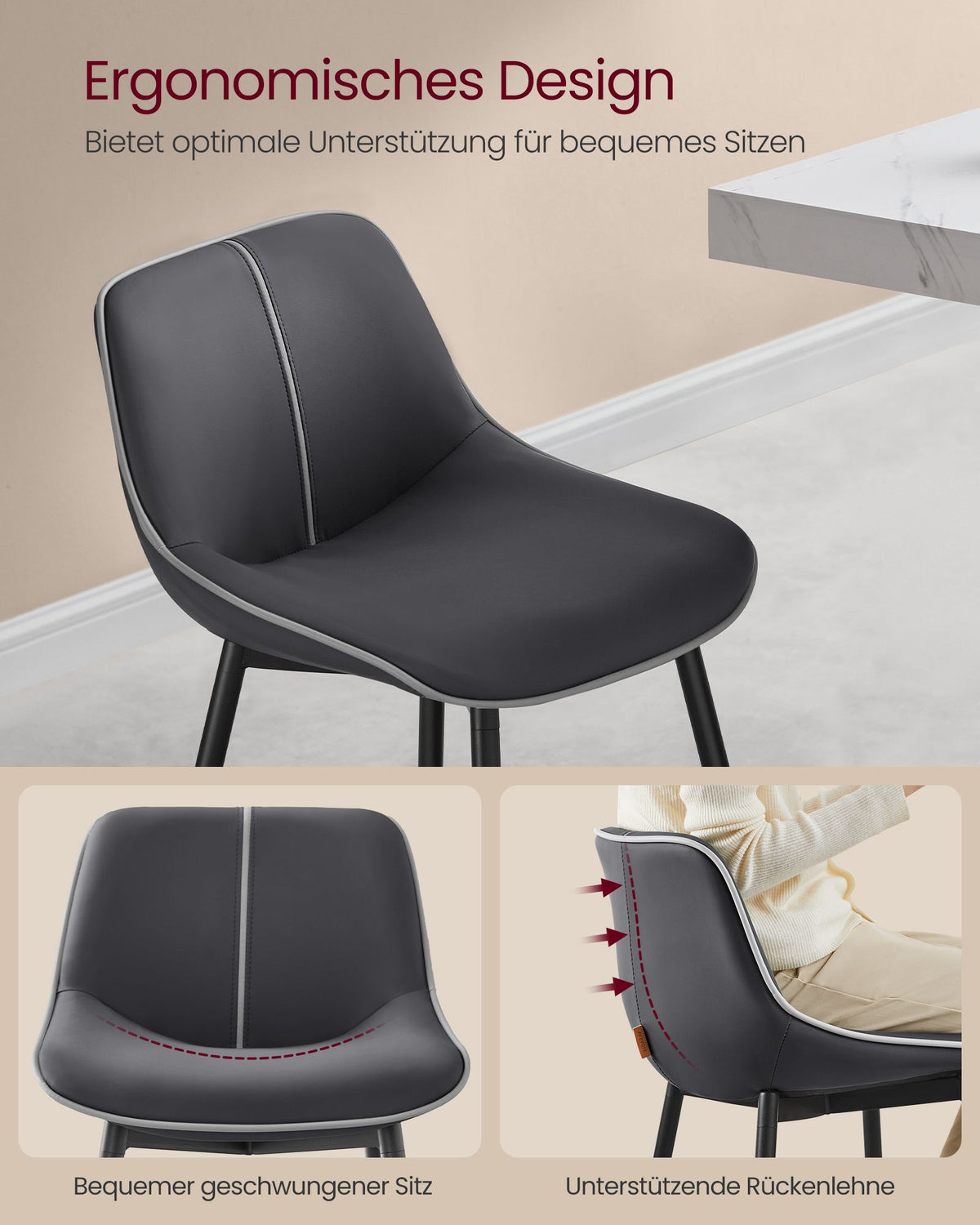 Barhocker 2er Set - Barstühle - Hochstühle