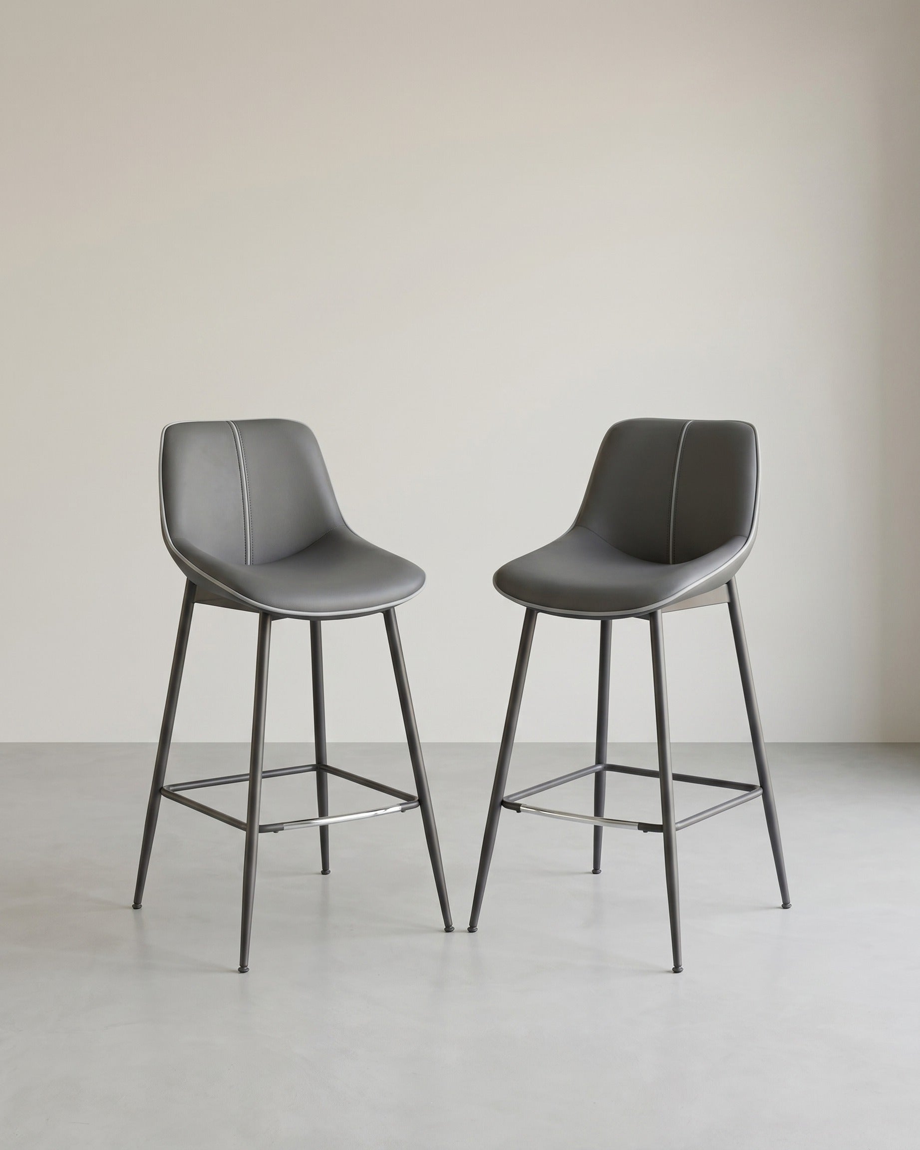 Barhocker 2er Set - Barstühle - Hochstühle – Schwarz