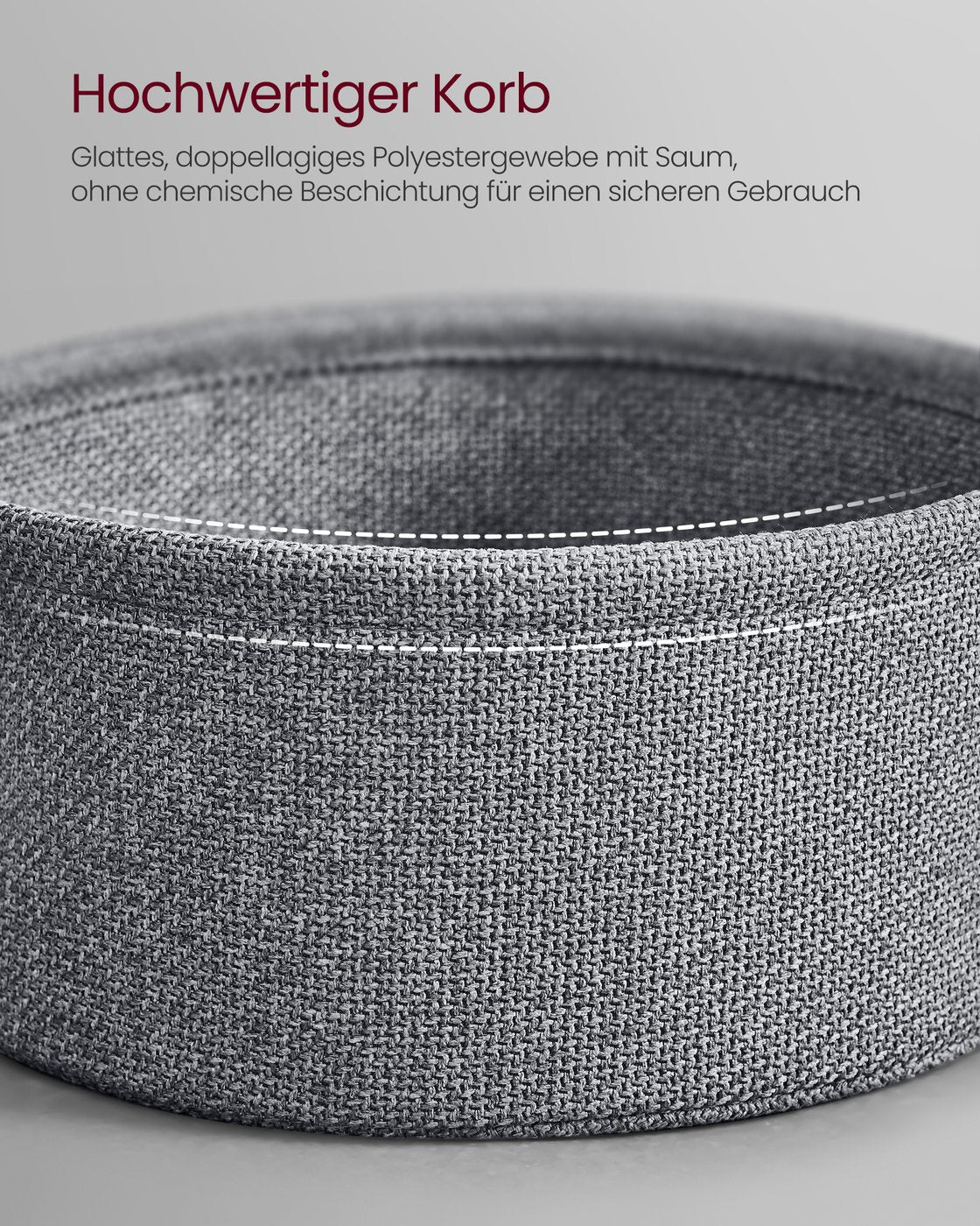 Runder Couchtisch mit Ablagekorb - Stilvoll und praktisch - 75 cm