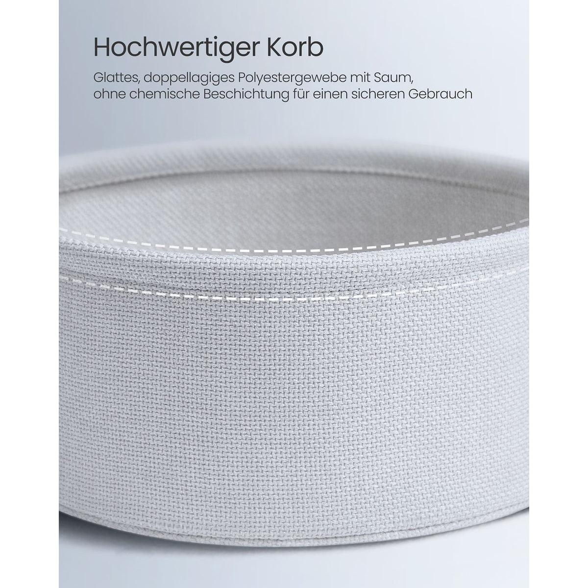 Moderner runder Beistelltisch mit Aufbewahrungskorb