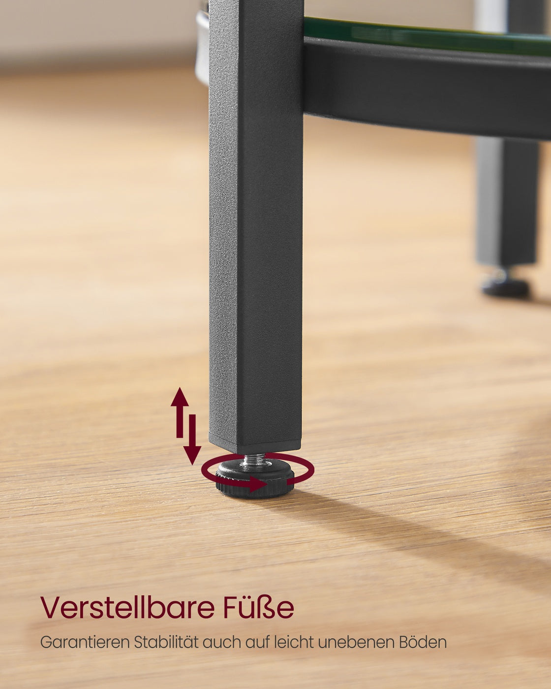 Beistelltisch Marmoroptik - Nachttisch mit 2 Ebenen - Gehärtetes Glas - Wohnzimmer - Schlafzimmer