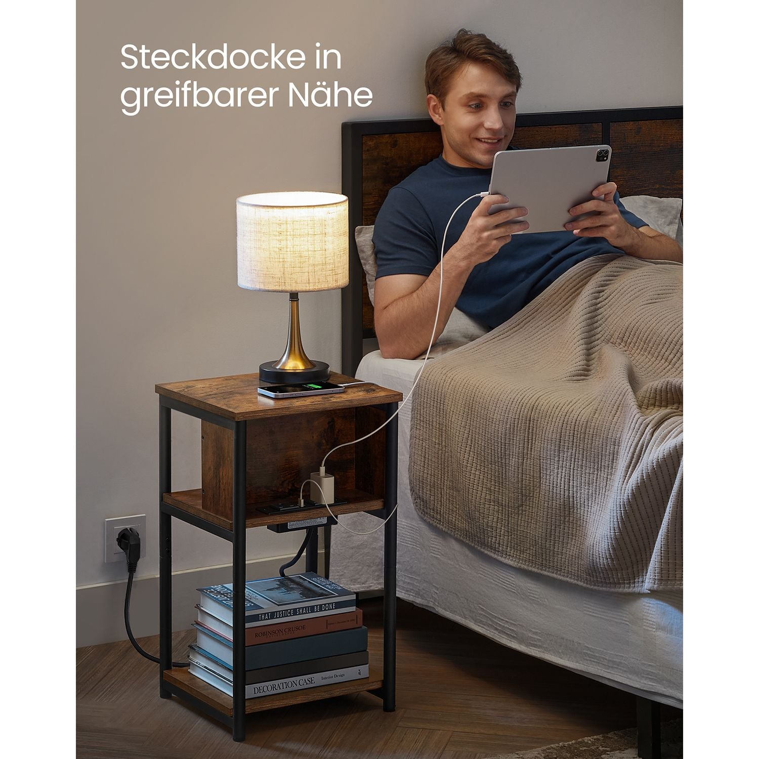 Beistelltisch mit Steckdose – Praktisch und stylisch