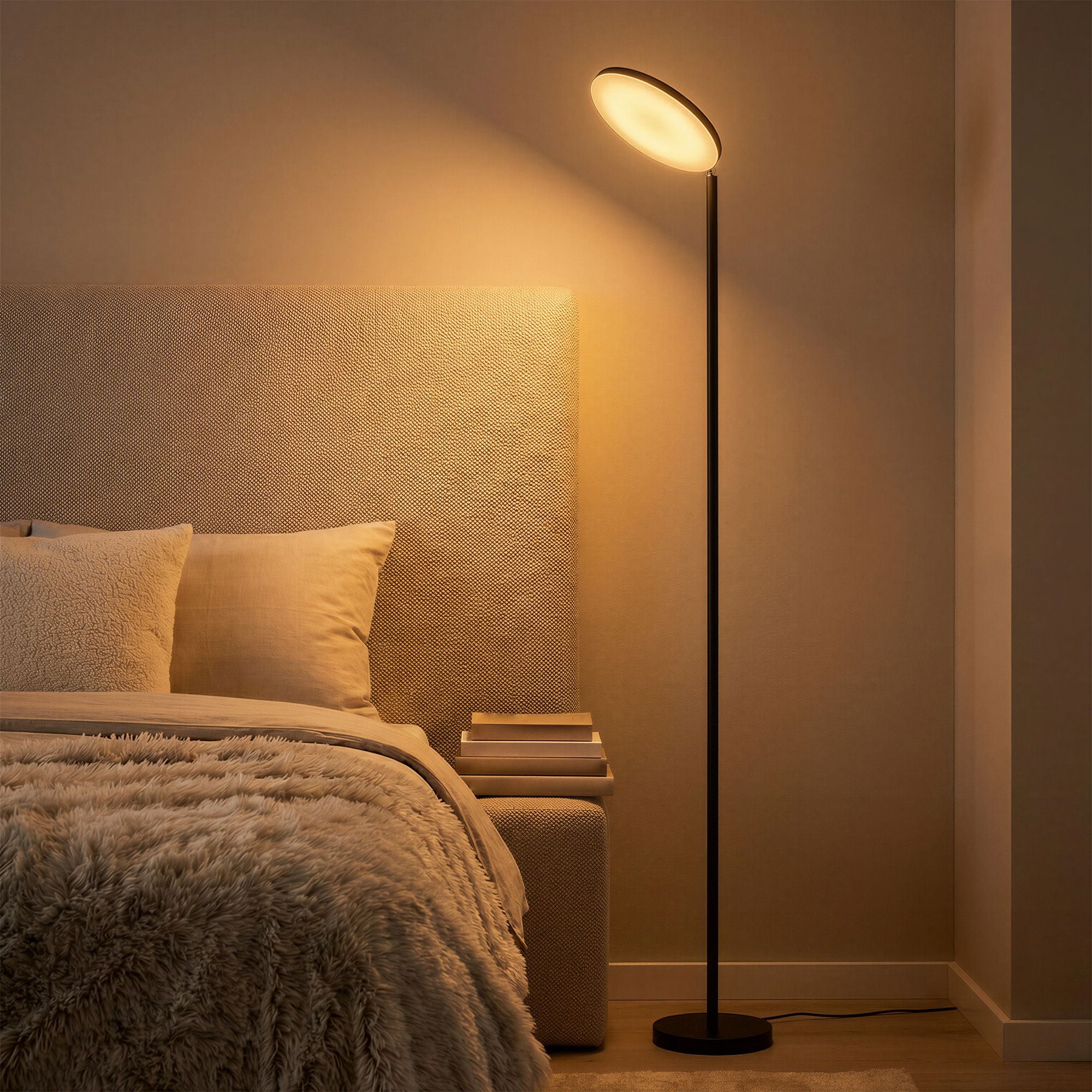 LED-Stehlampe 30W - Mit Drehbarem Kopf Und Fernbedienung - Für Wohnzimmer
