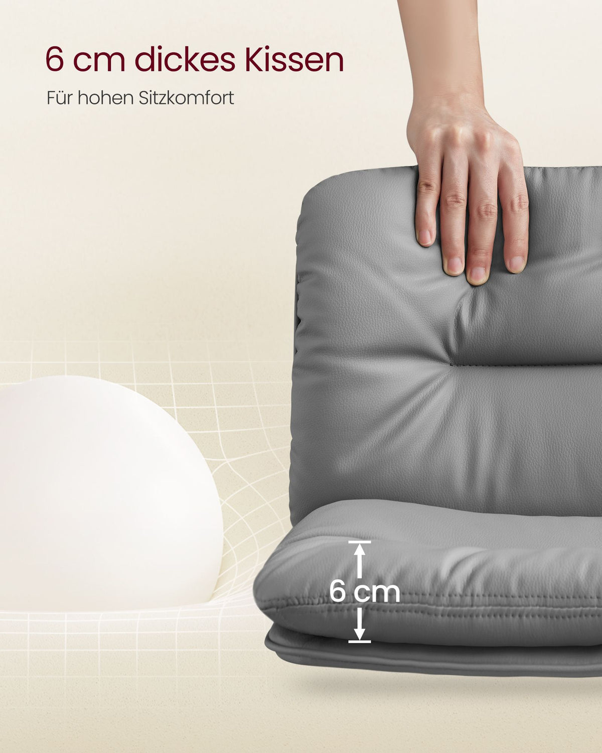 Set mit 2 Barhockern – Verstellbar – 360° drehbar – Kunstleder mit Rücken- und Fußstütze