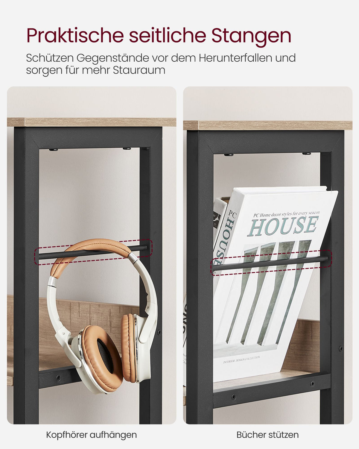 Offener Standschrank mit 9 Fächern – Industriedesign – 100 cm breit