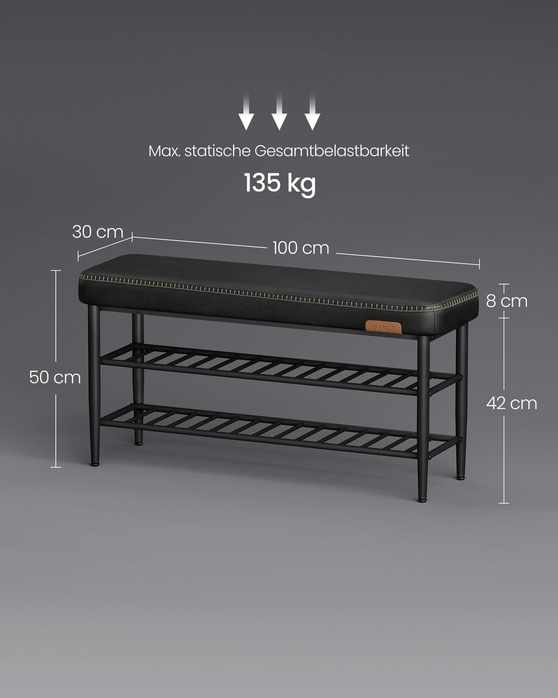 Luxus Schuhbank - Polstersofa mit Stauraum
