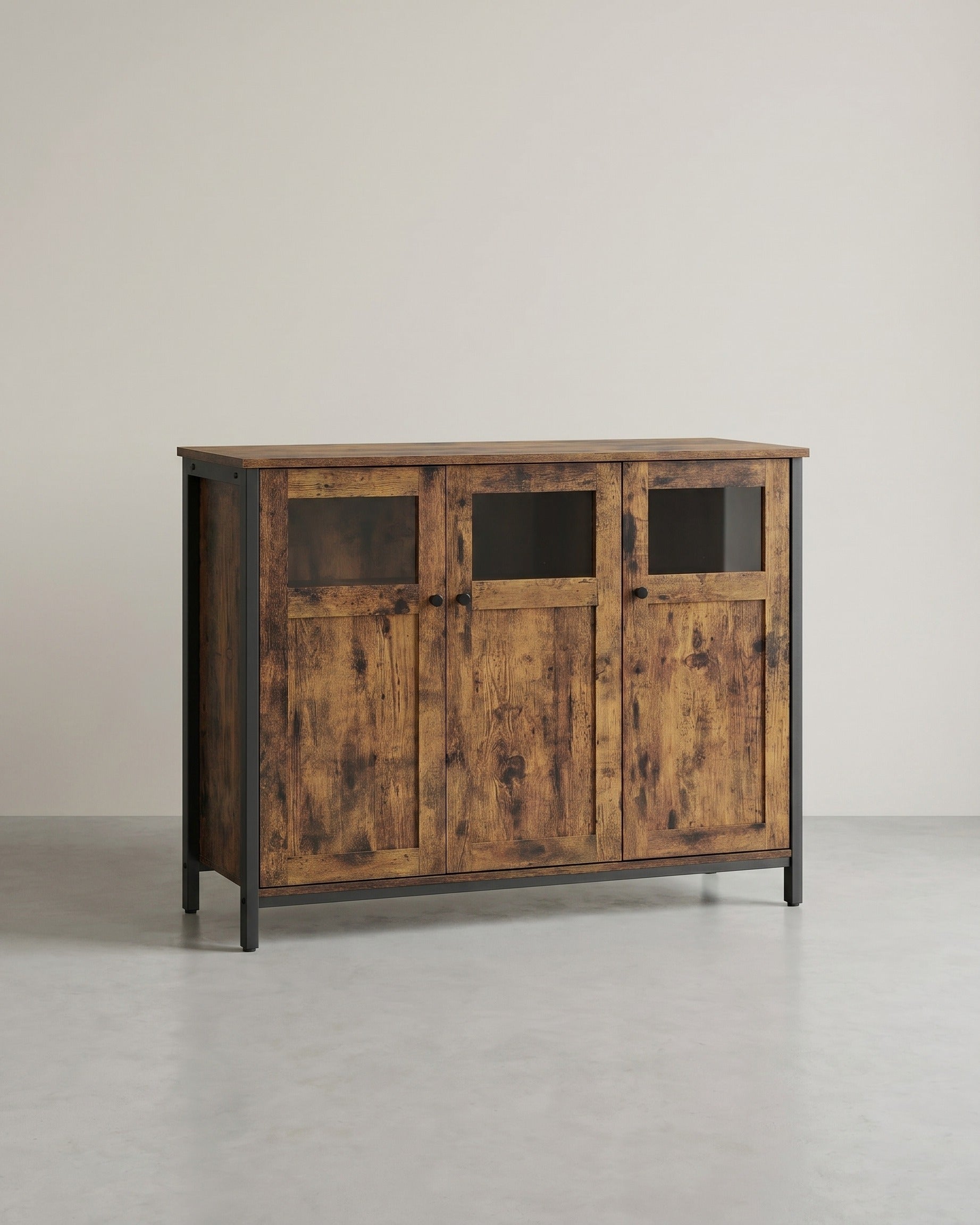 Industrieller Lagerschrank – Stilvoll und funktional – Braun