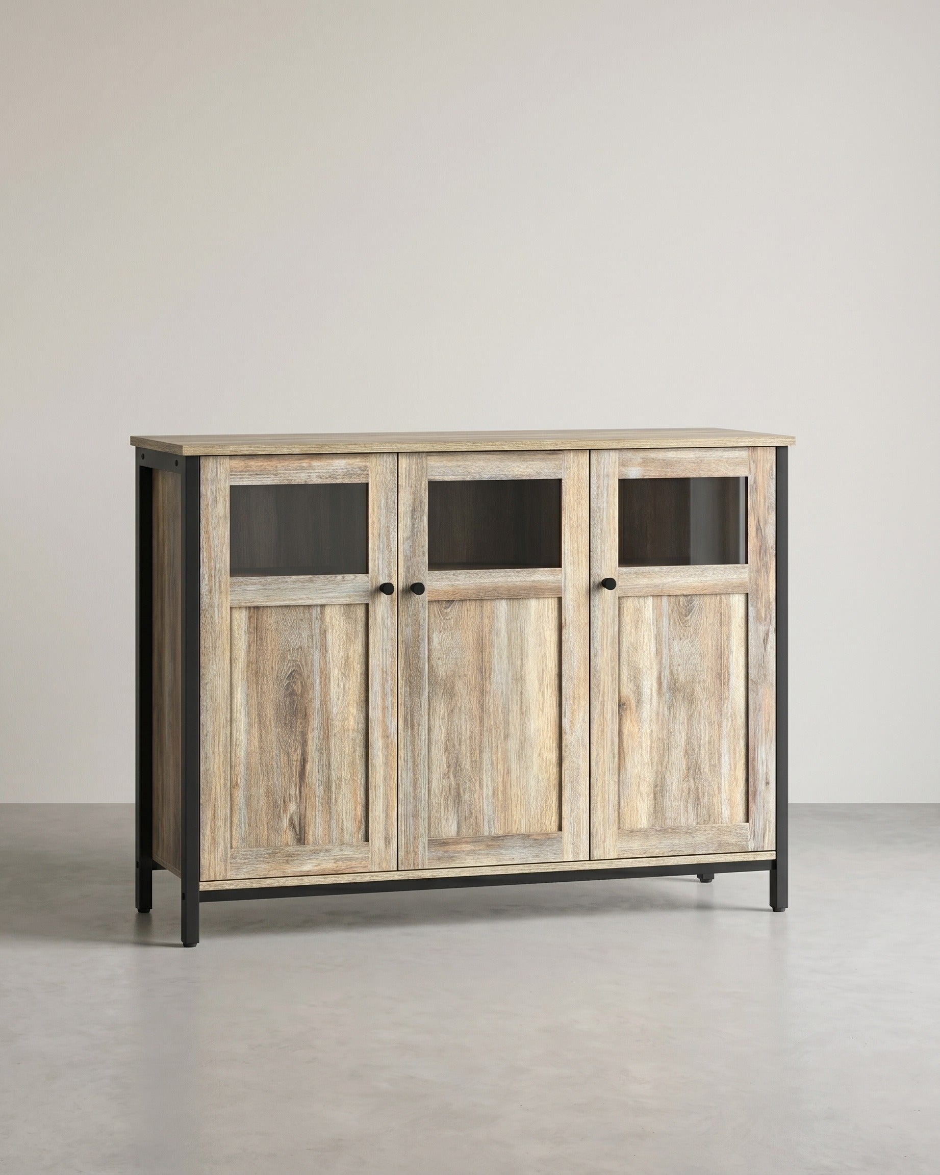 Industrieller Lagerschrank – Stilvoll und funktional – Hellbraun