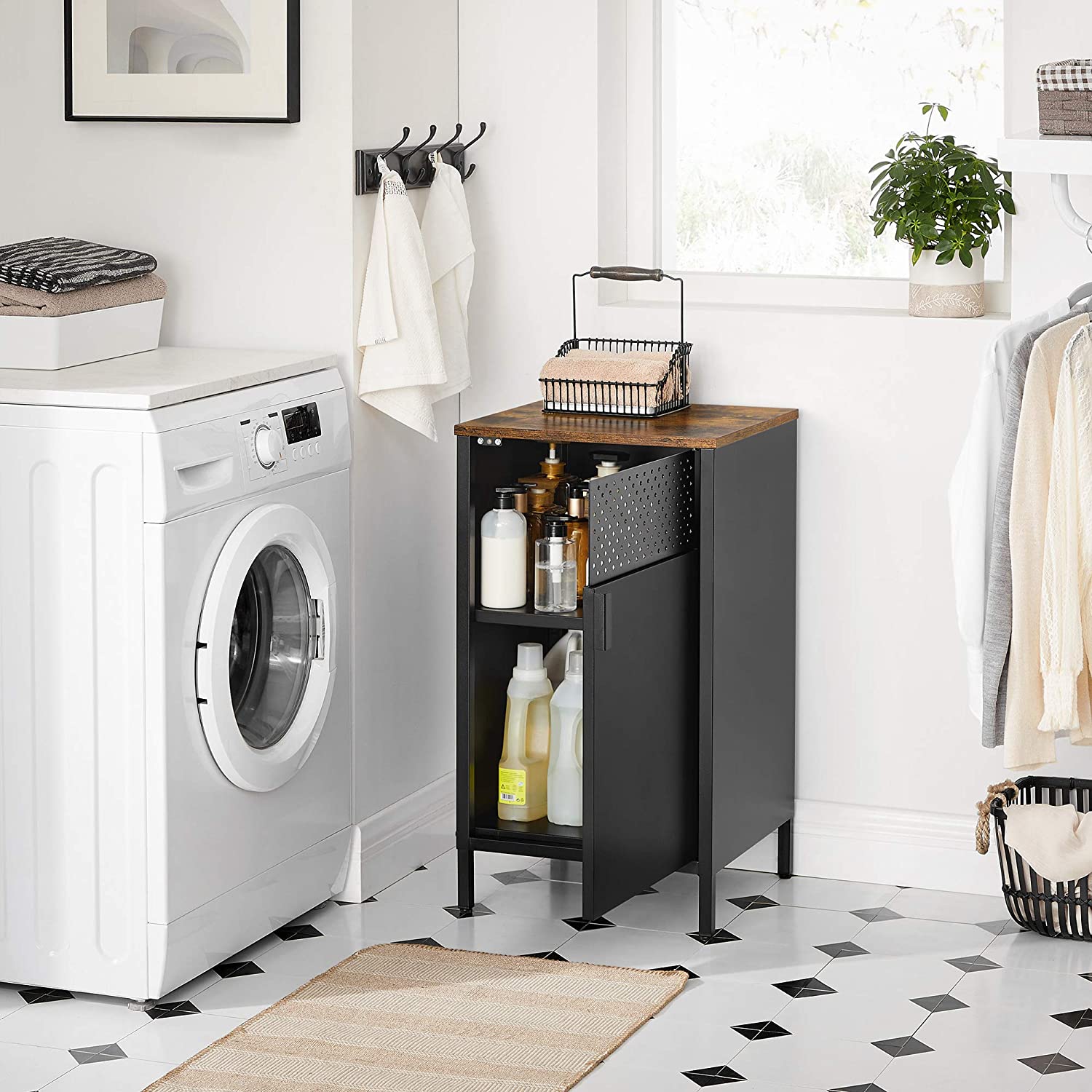 Aufbewahrungsschrank Industriedesign – kompakter Schrank – stilvoll und funktional
