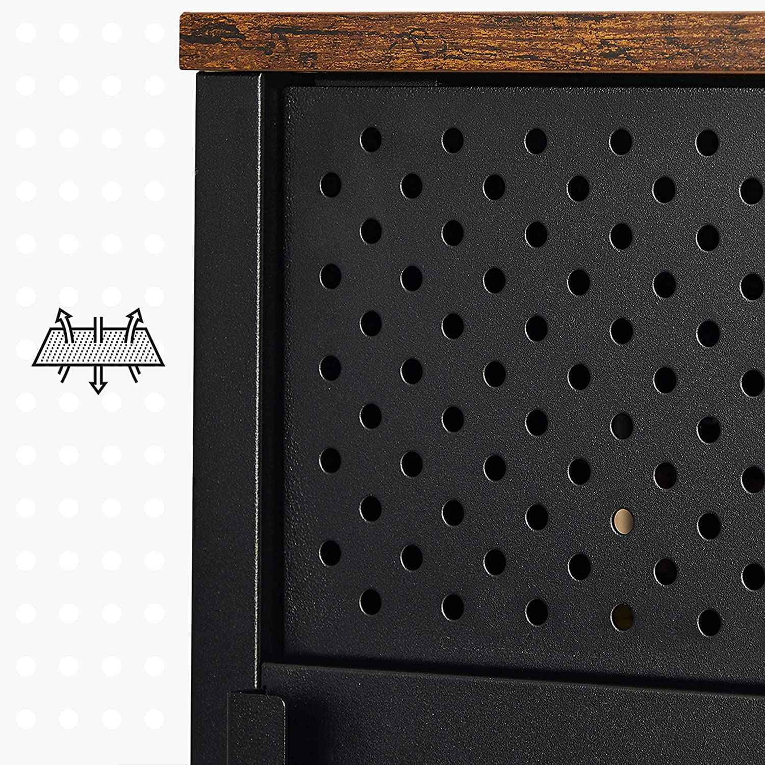 Aufbewahrungsschrank Industriedesign – kompakter Schrank – stilvoll und funktional