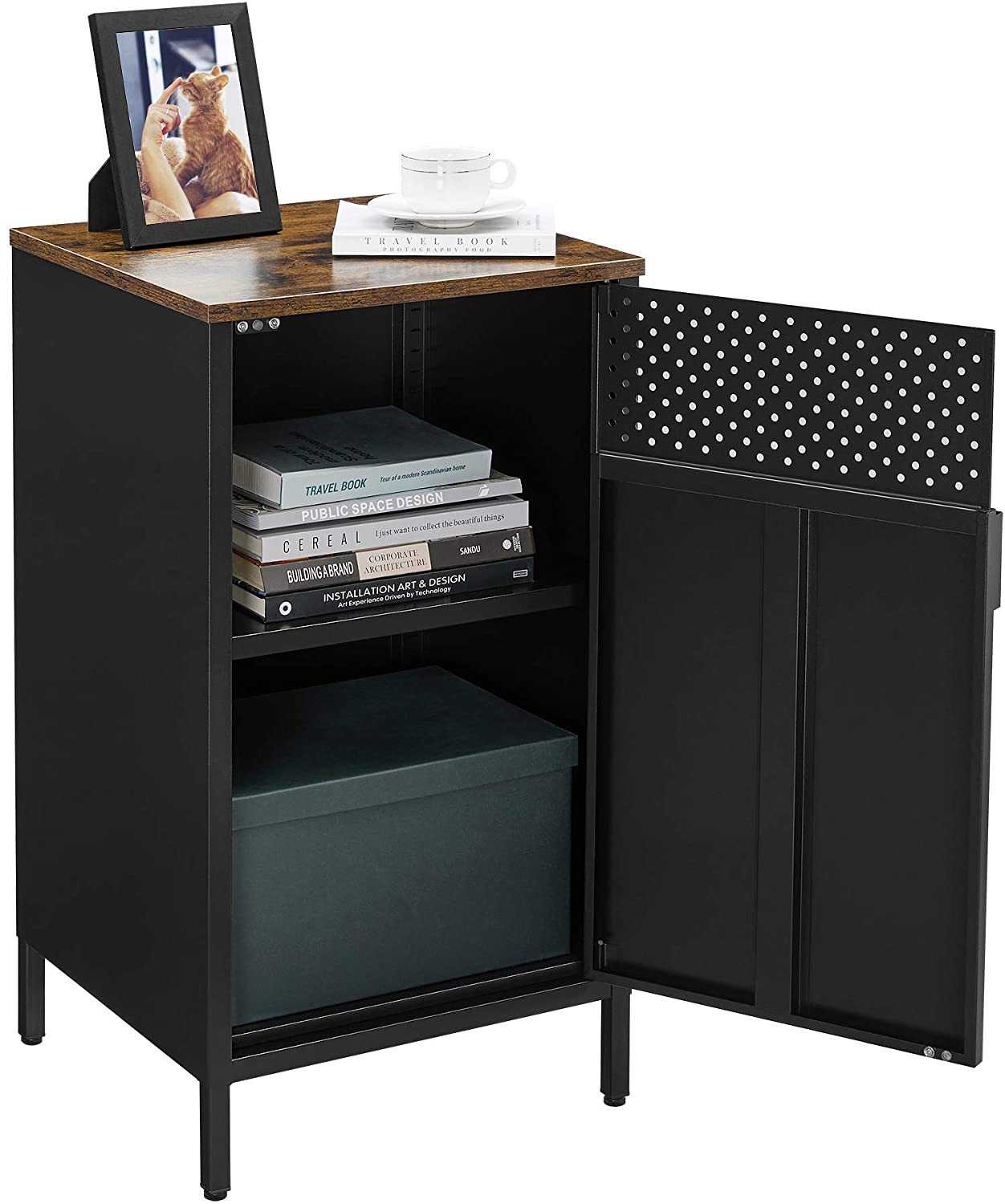 Aufbewahrungsschrank Industriedesign – kompakter Schrank – stilvoll und funktional