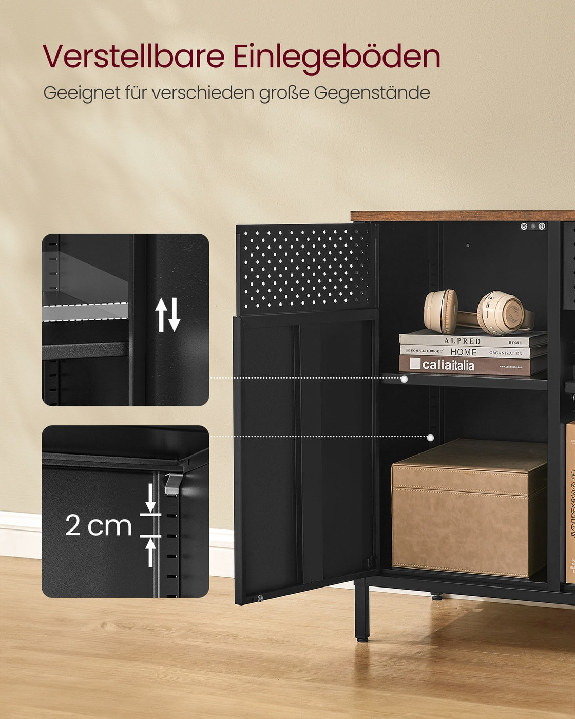 Multifunktionaler Aufbewahrungsschrank – Stilvoll und vielseitig